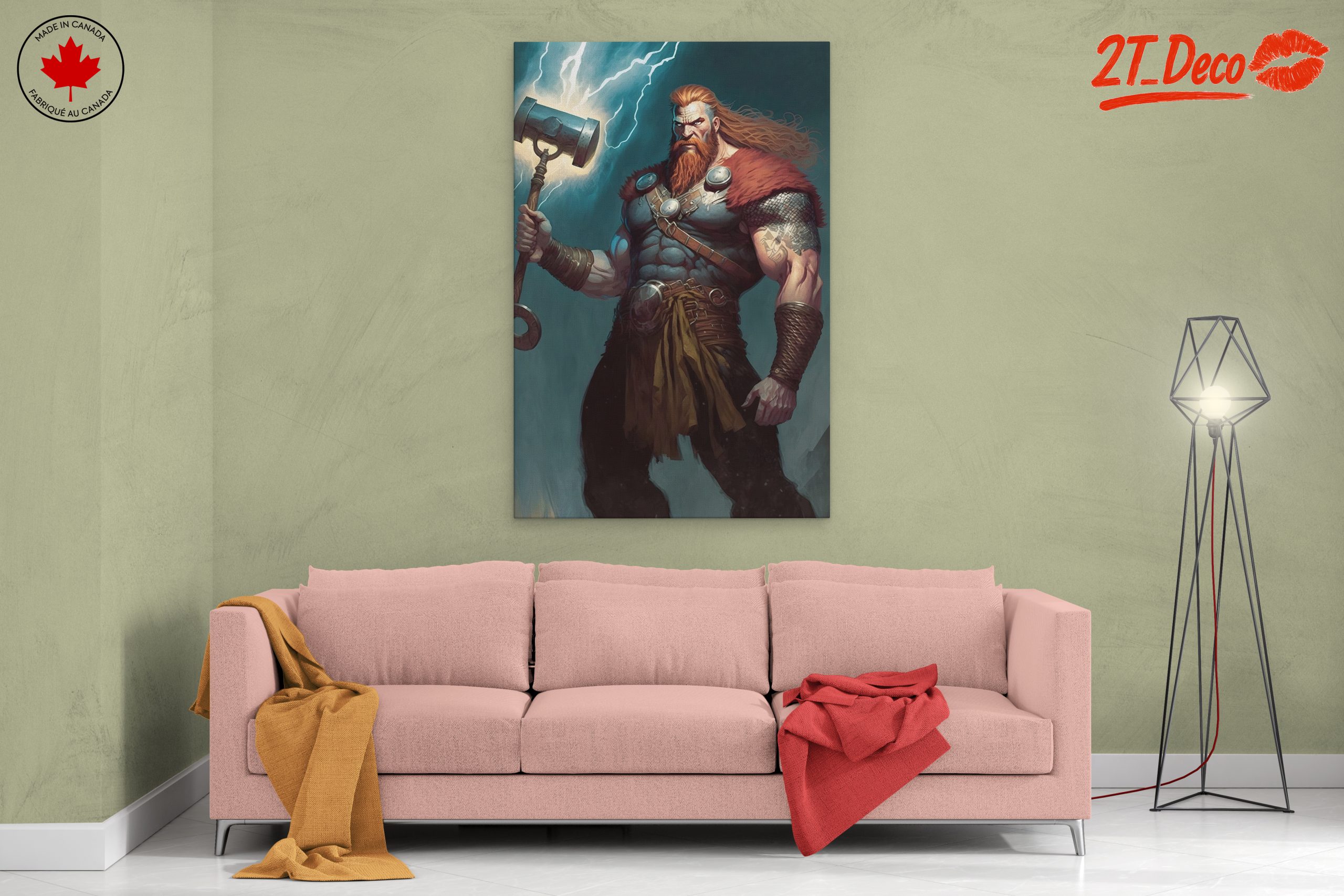 Dynamic Fantasy Character With Hammer - Image 2