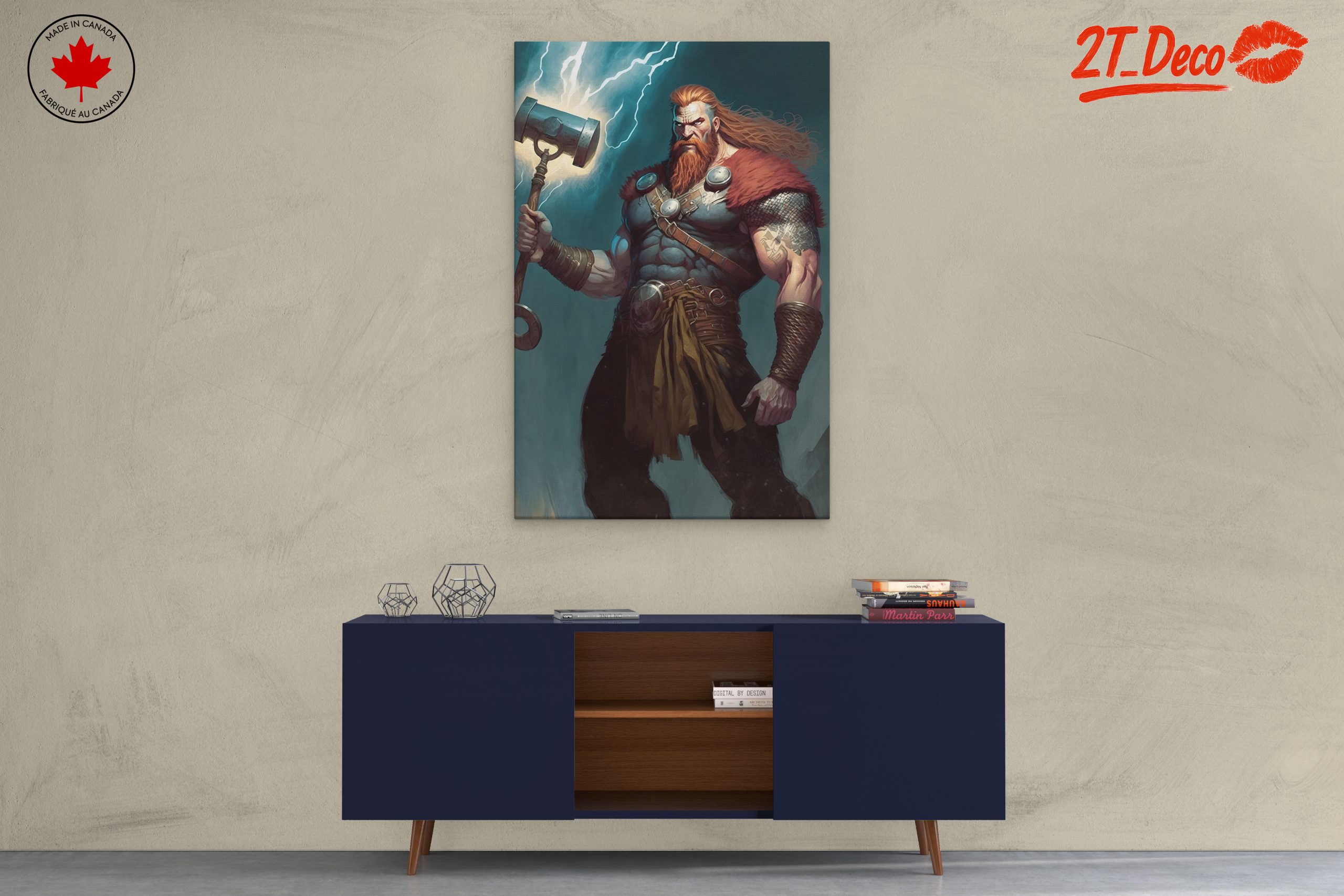 Dynamic Fantasy Character With Hammer - Image 3