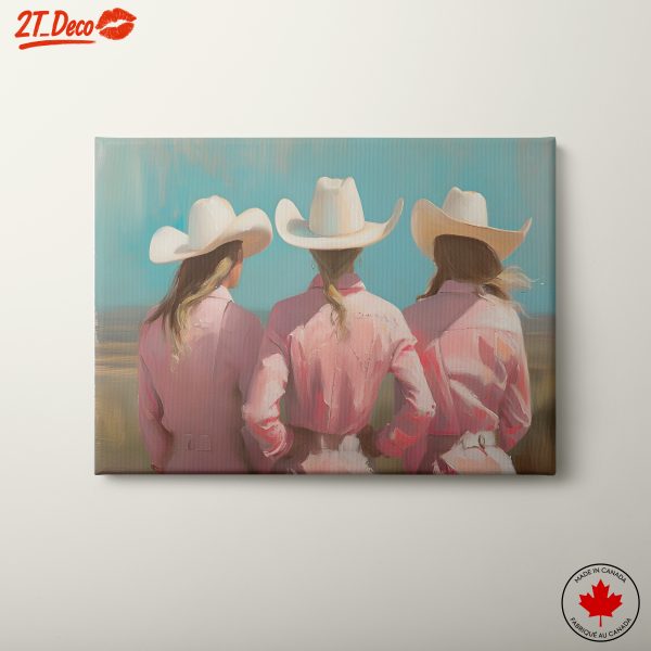 Cowgirls in Pink Western Wear