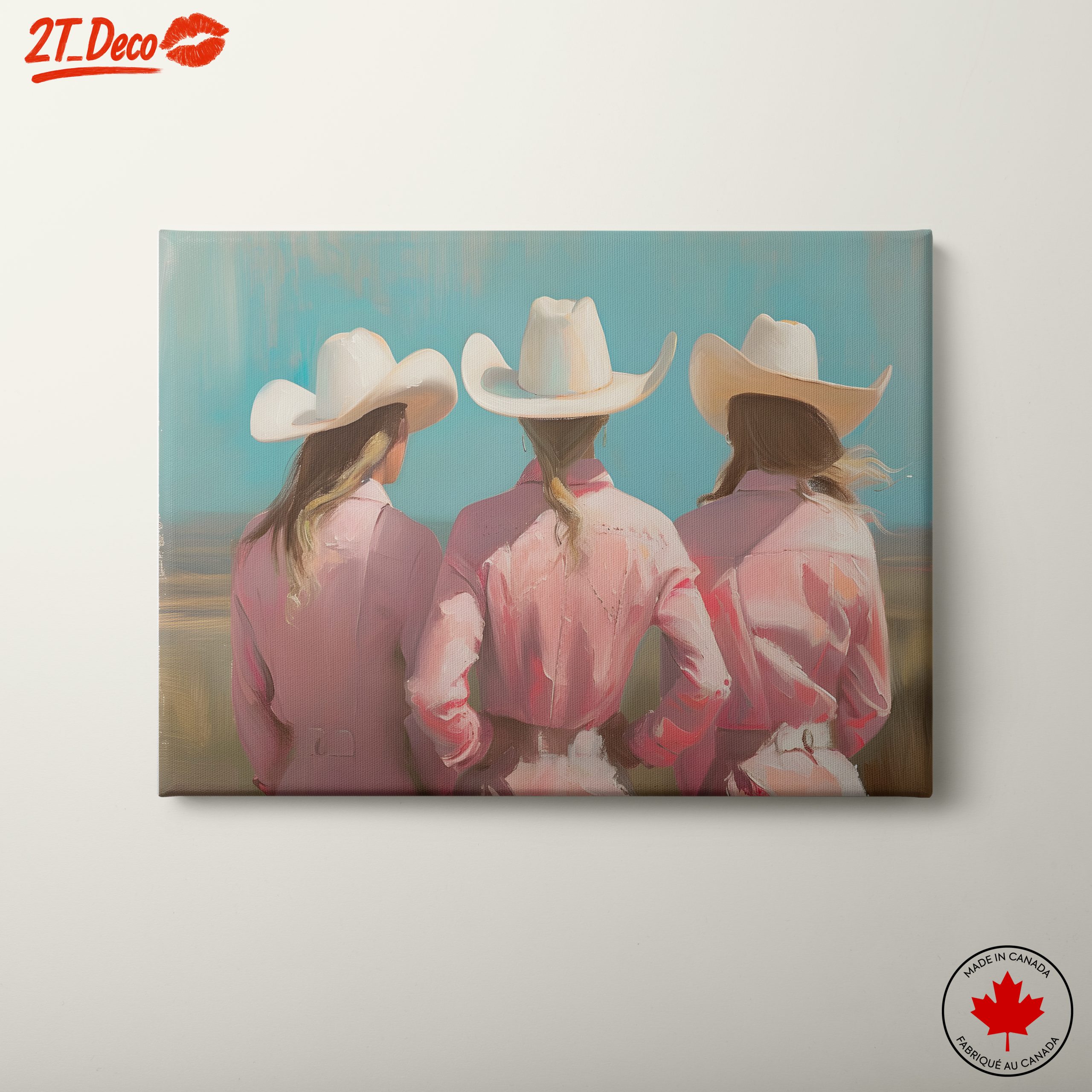 Cowgirls in Pink Western Wear