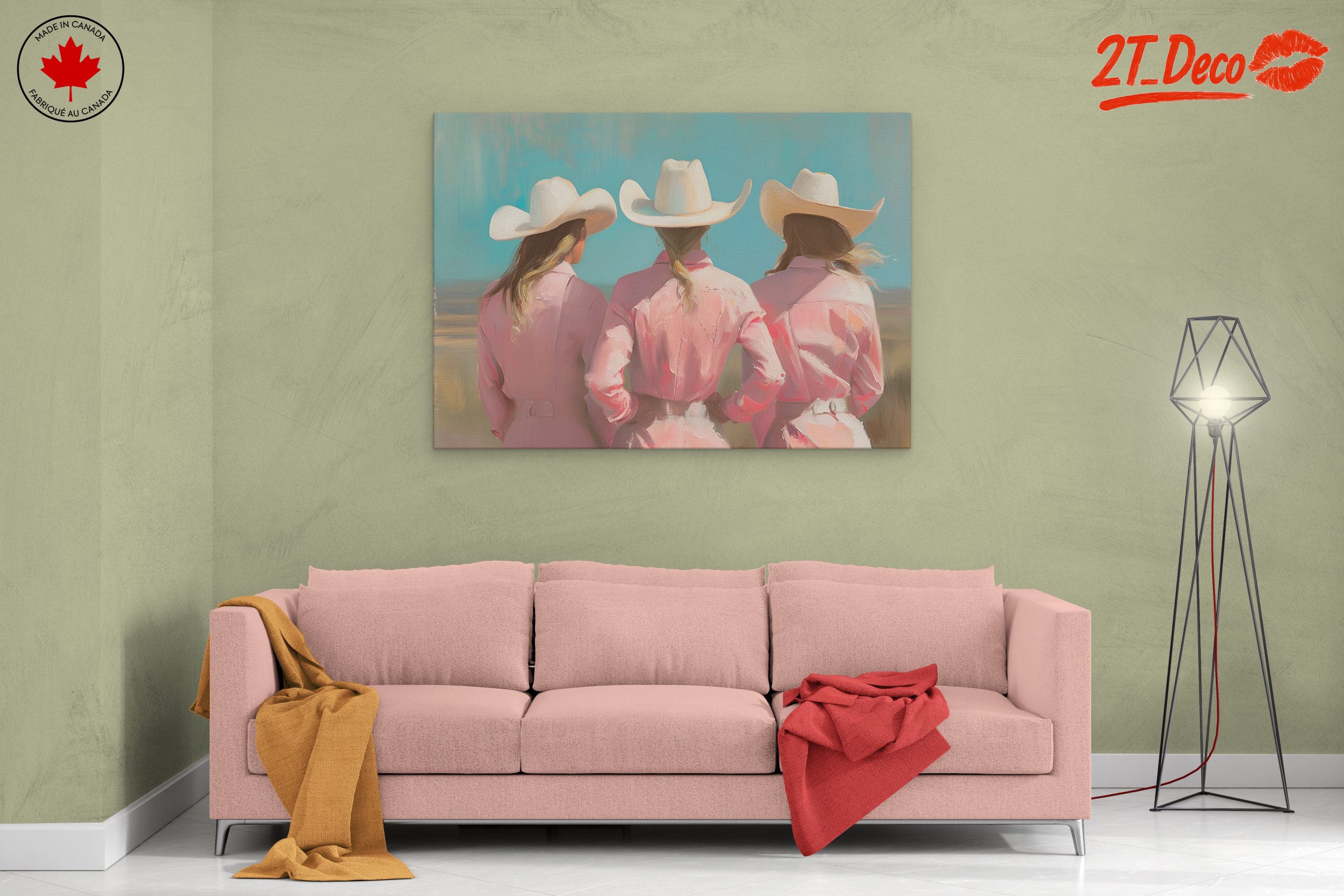 Cowgirls in Pink Western Wear - Image 2