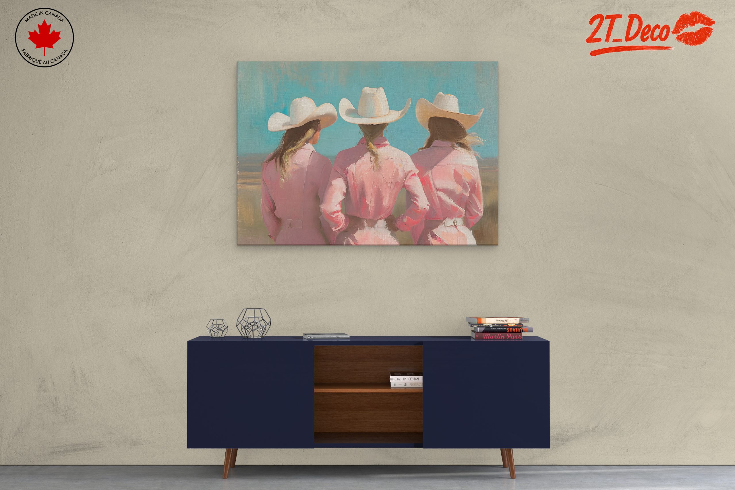 Cowgirls in Pink Western Wear - Image 3
