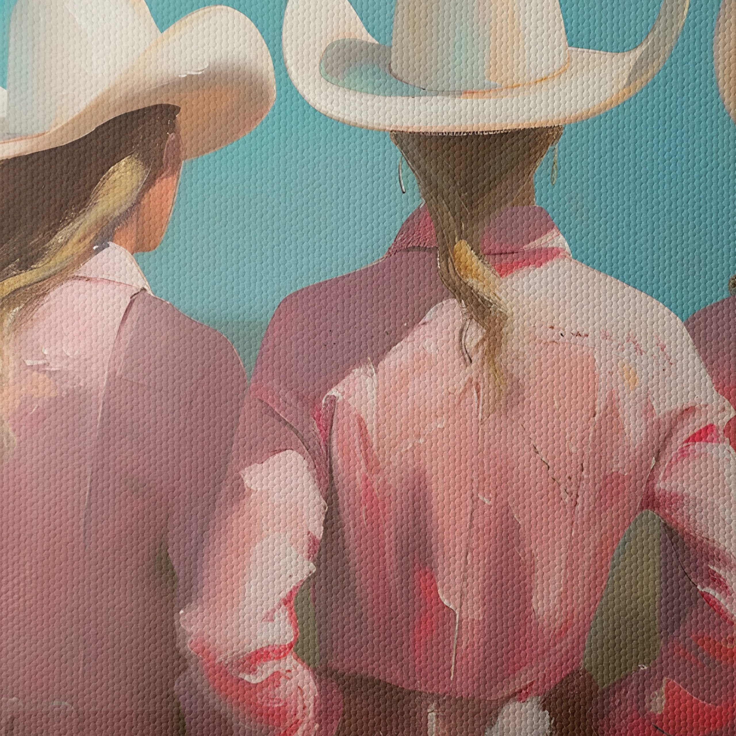 Cowgirls in Pink Western Wear - Image 4