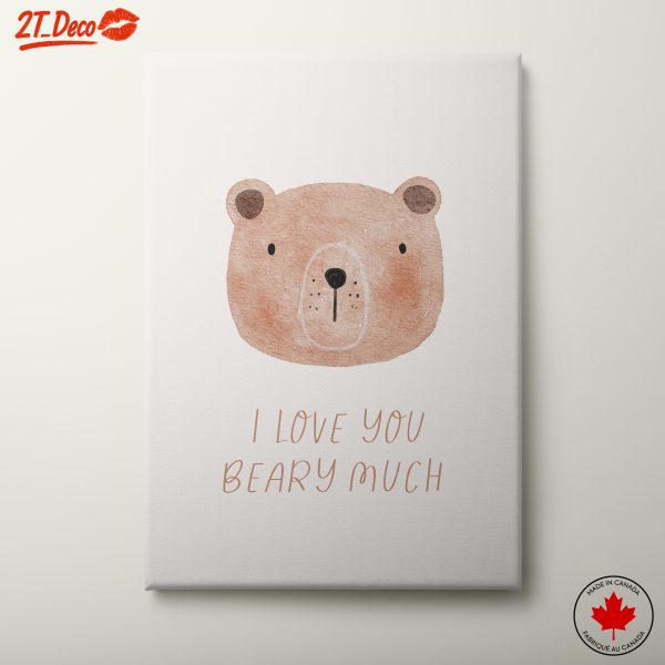 Adorable Bear Illustration with Love Quote