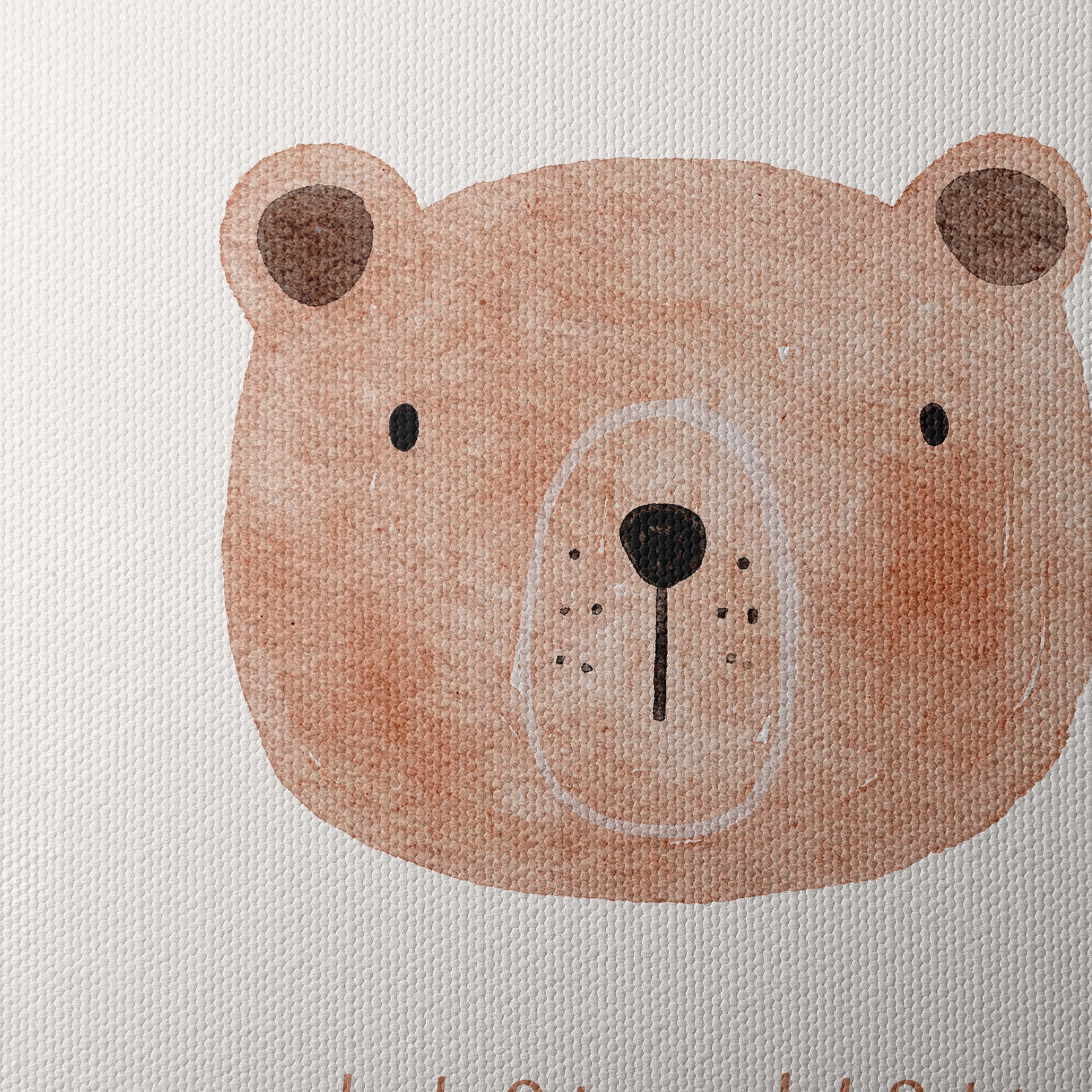 Adorable Bear Illustration with Love Quote - Image 4