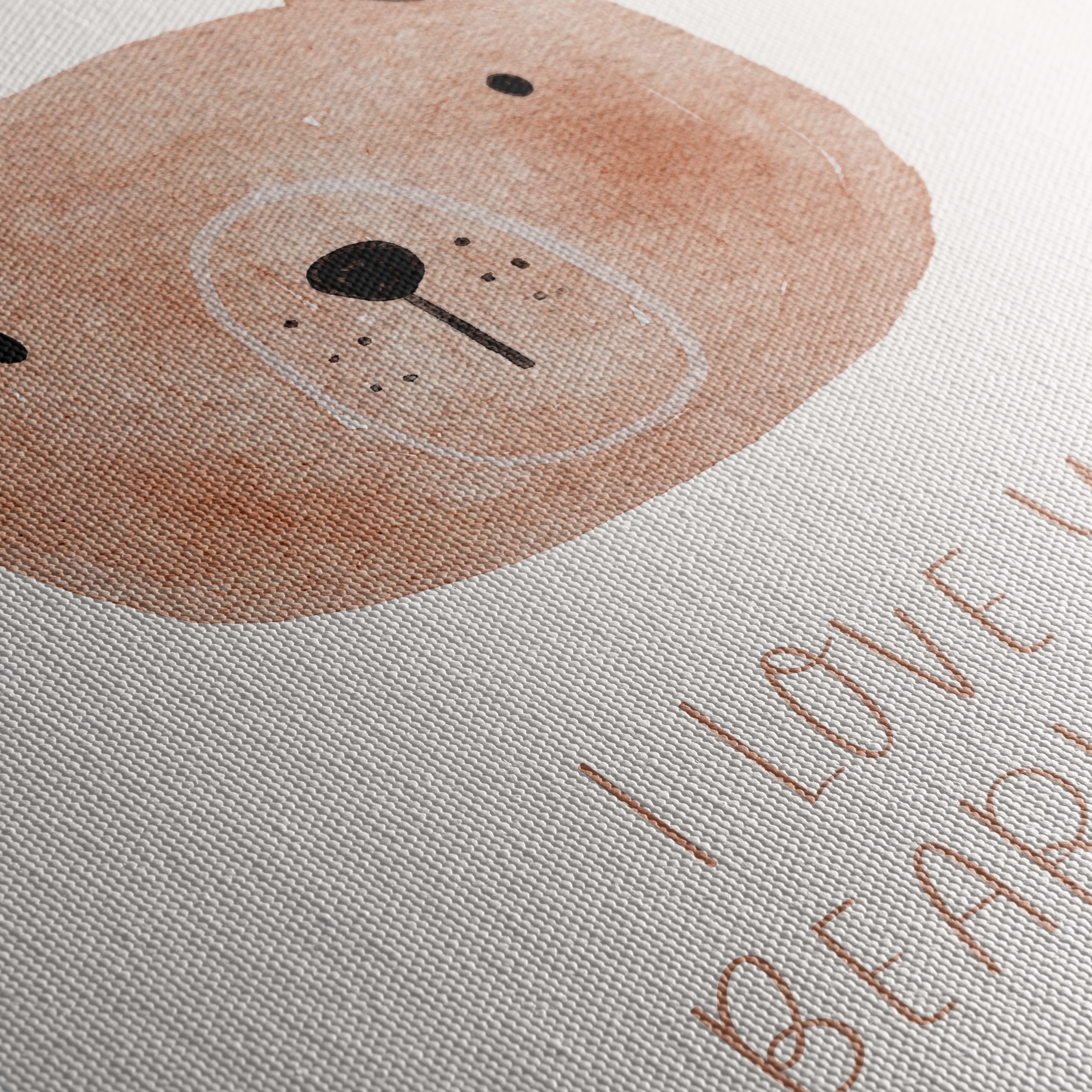 Adorable Bear Illustration with Love Quote - Image 5