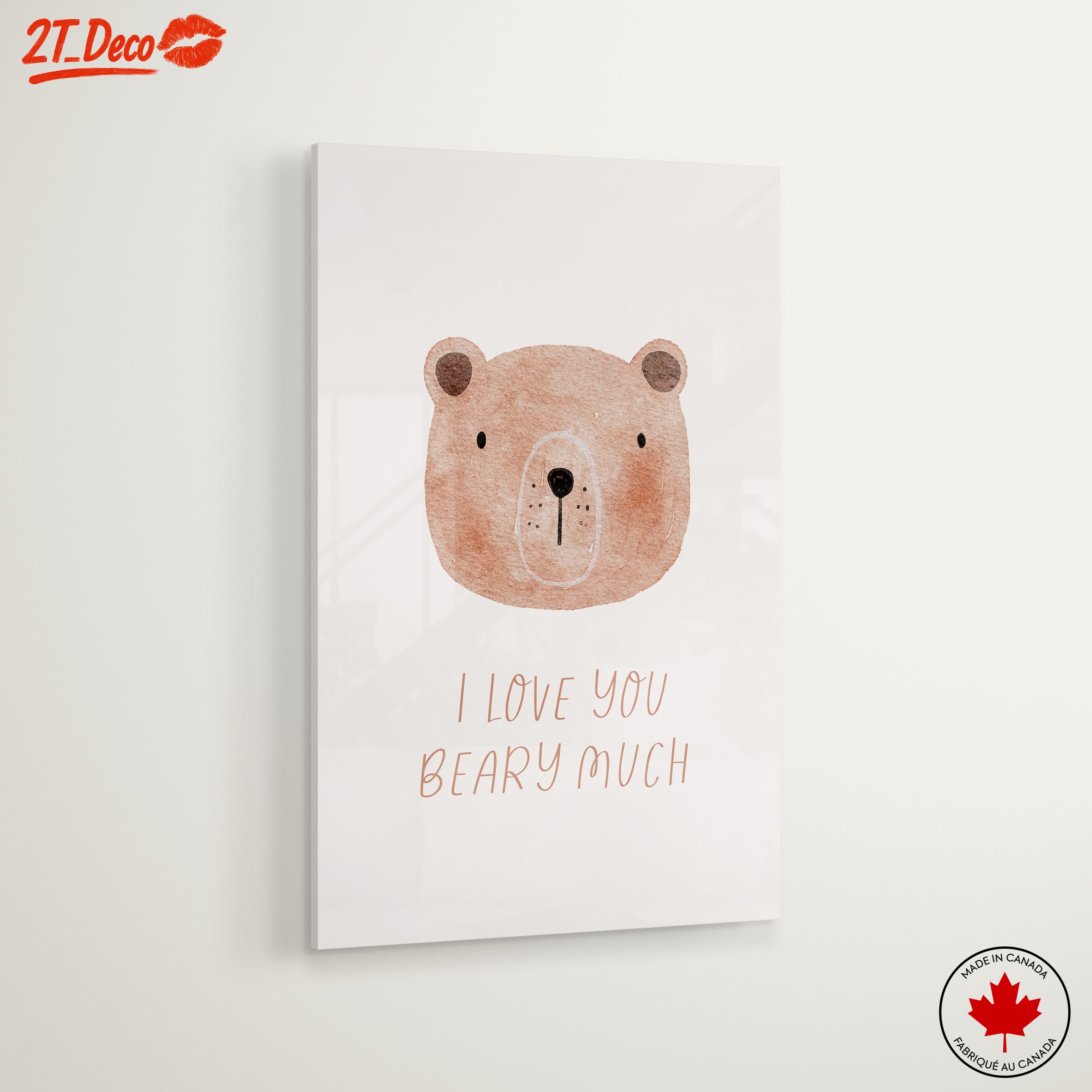 Adorable Bear Illustration with Love Quote - Image 6