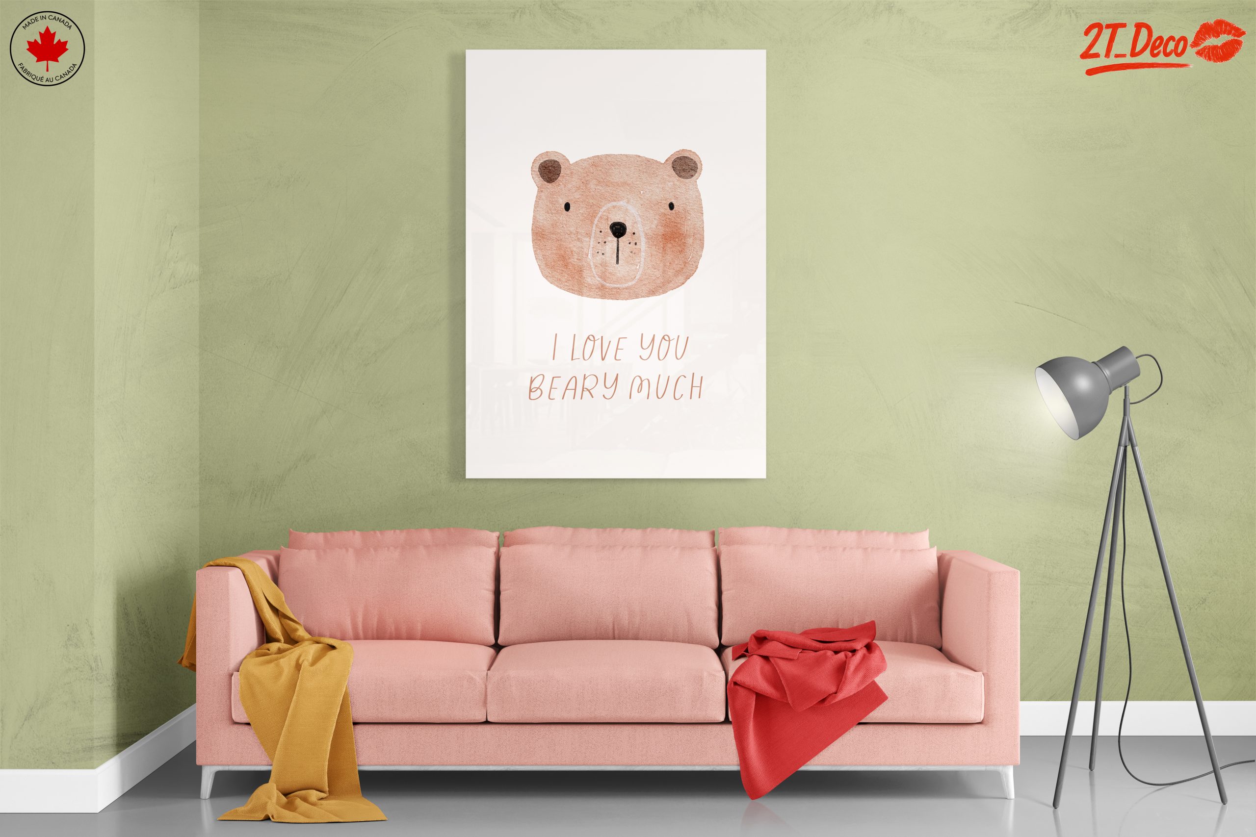 Adorable Bear Illustration with Love Quote - Image 7