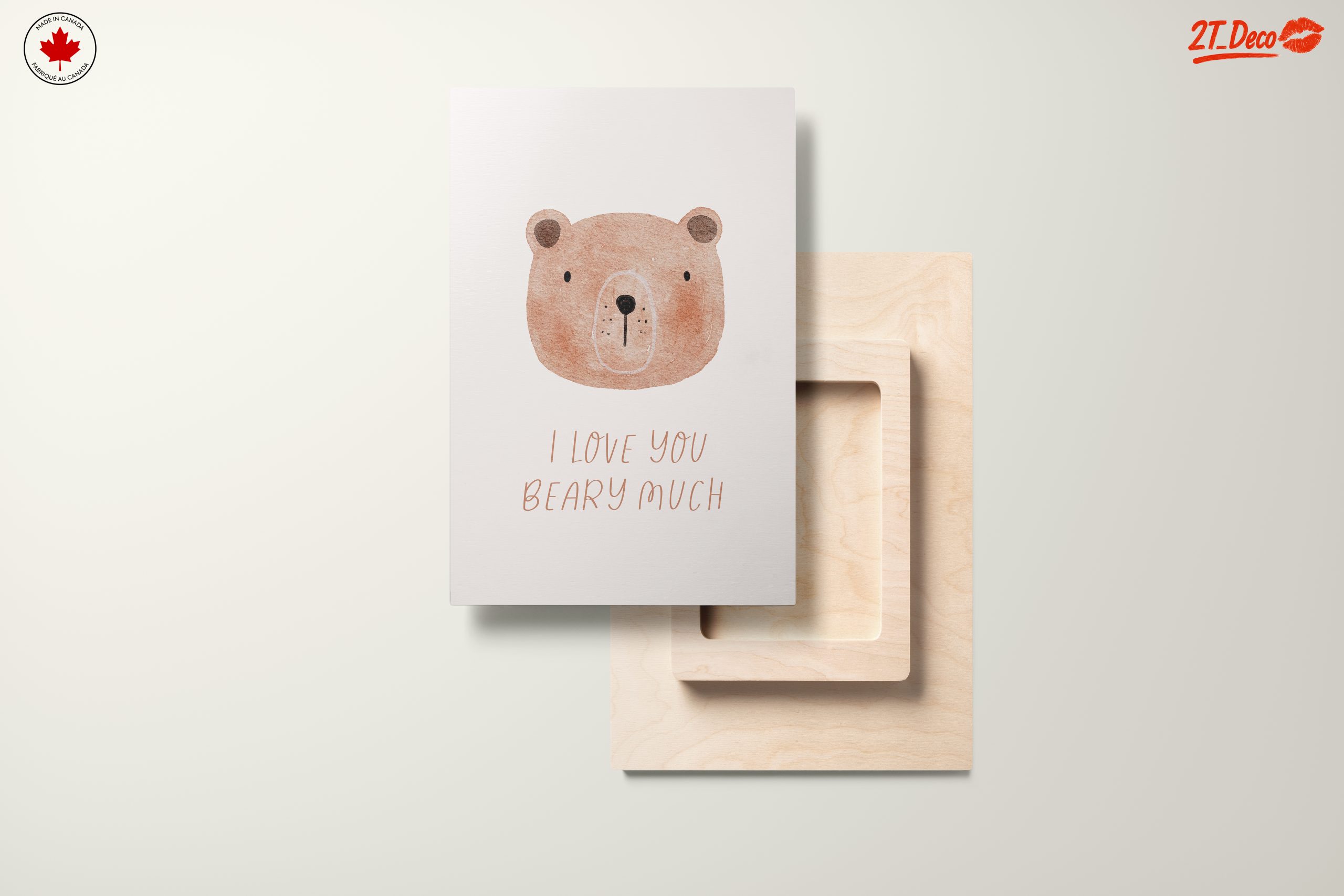 Adorable Bear Illustration with Love Quote - Image 11