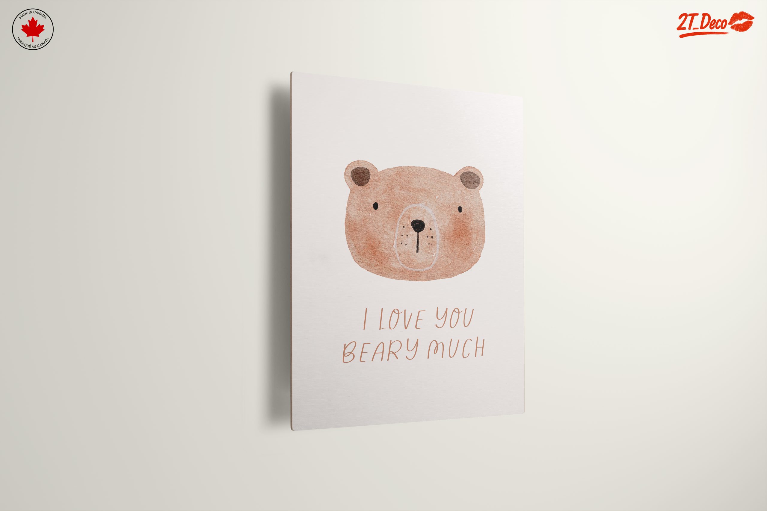 Adorable Bear Illustration with Love Quote - Image 13