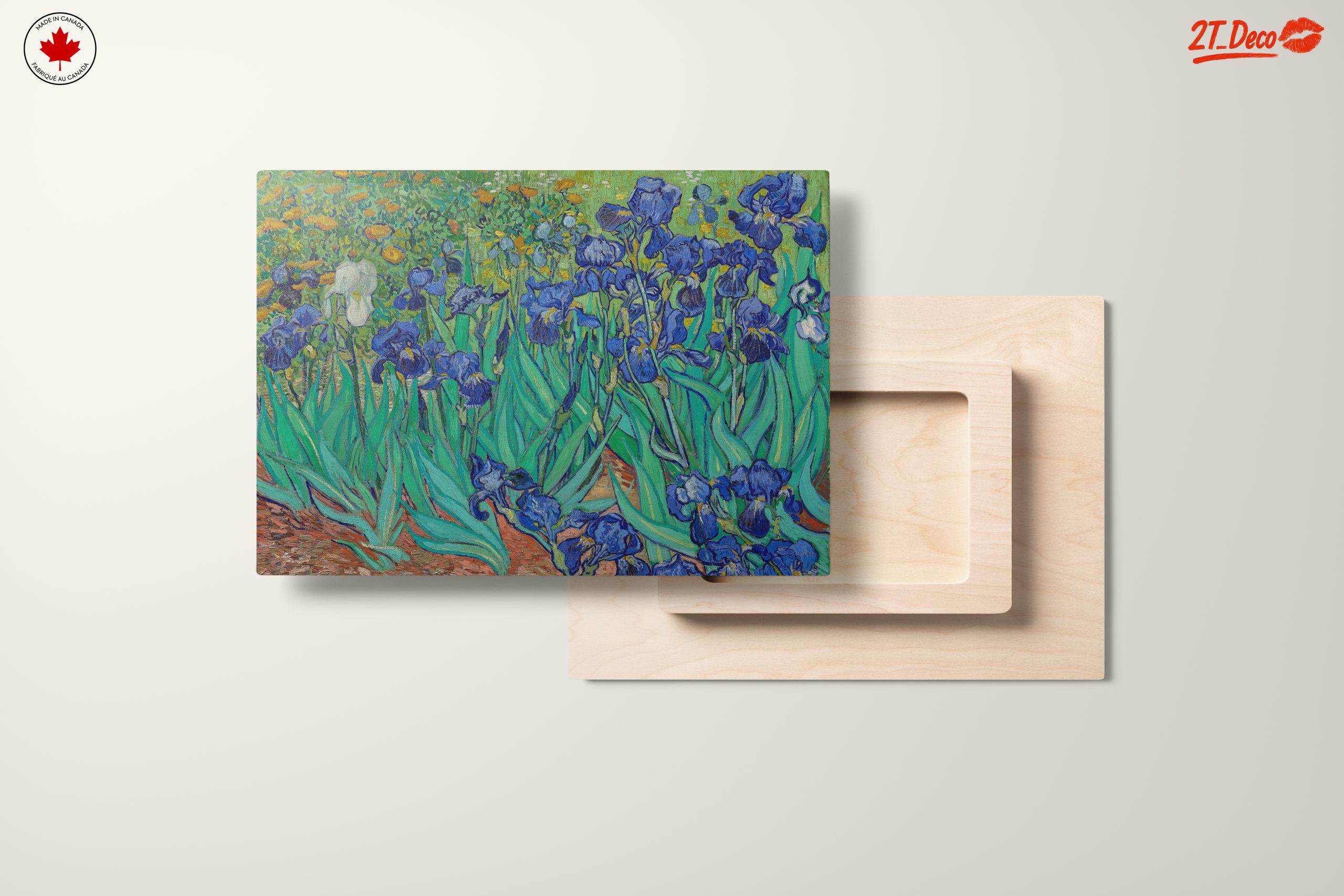 Vibrant Blue Iris Floral Art - Image 11