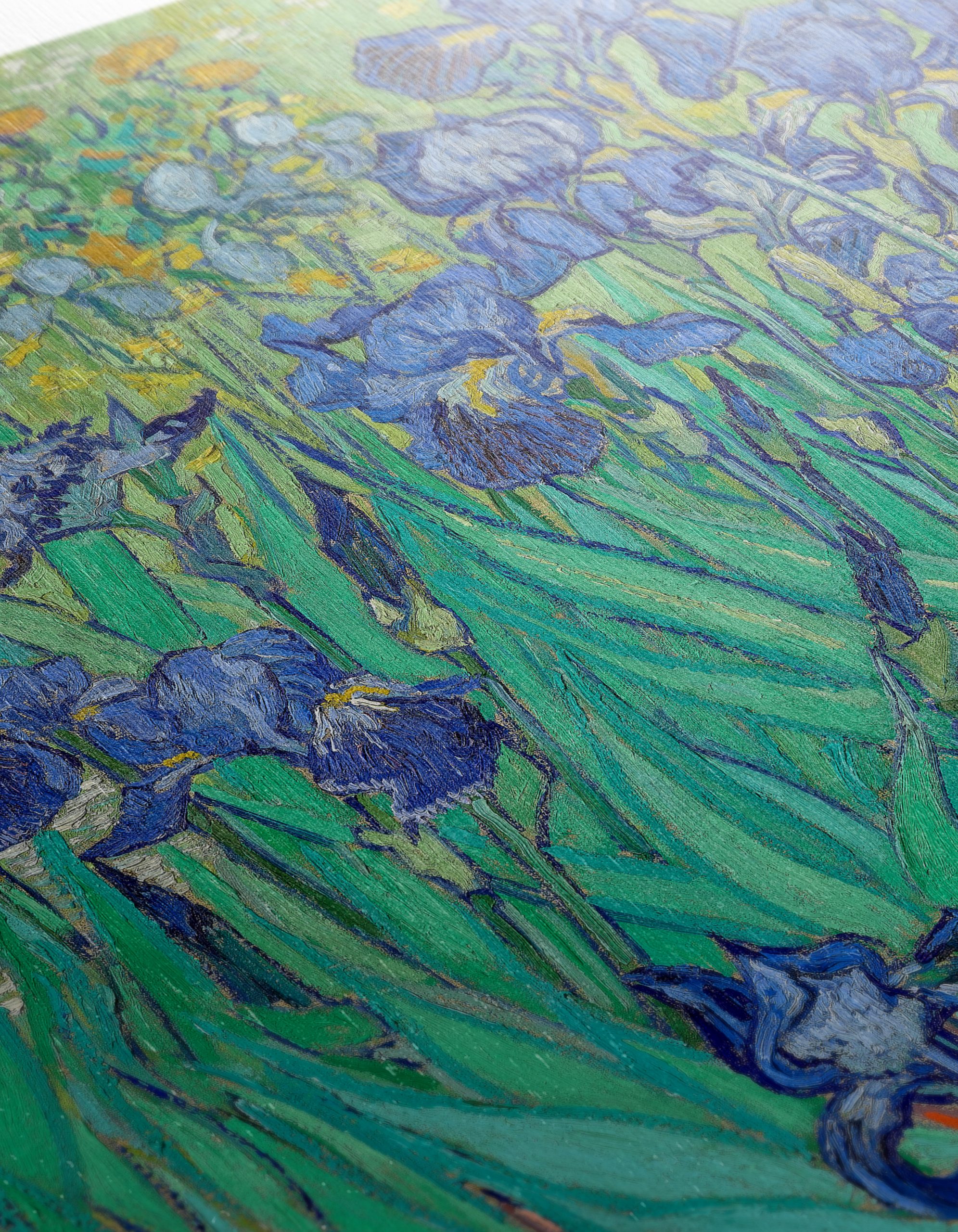Vibrant Blue Iris Floral Art - Image 12