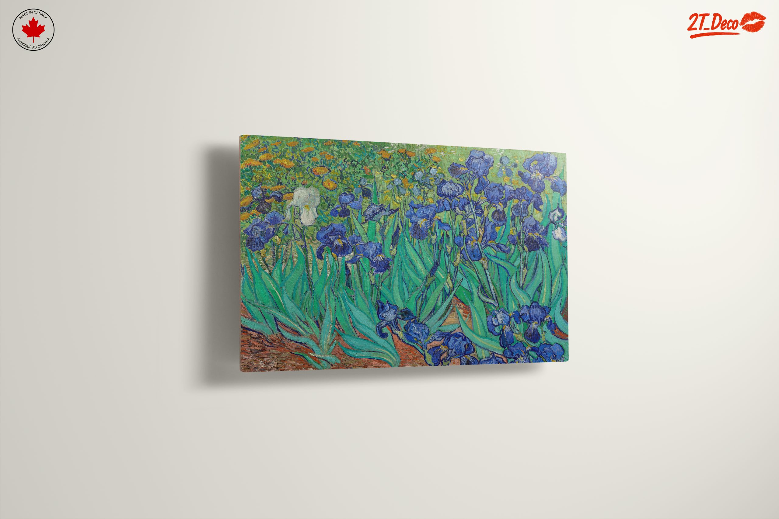 Vibrant Blue Iris Floral Art - Image 13