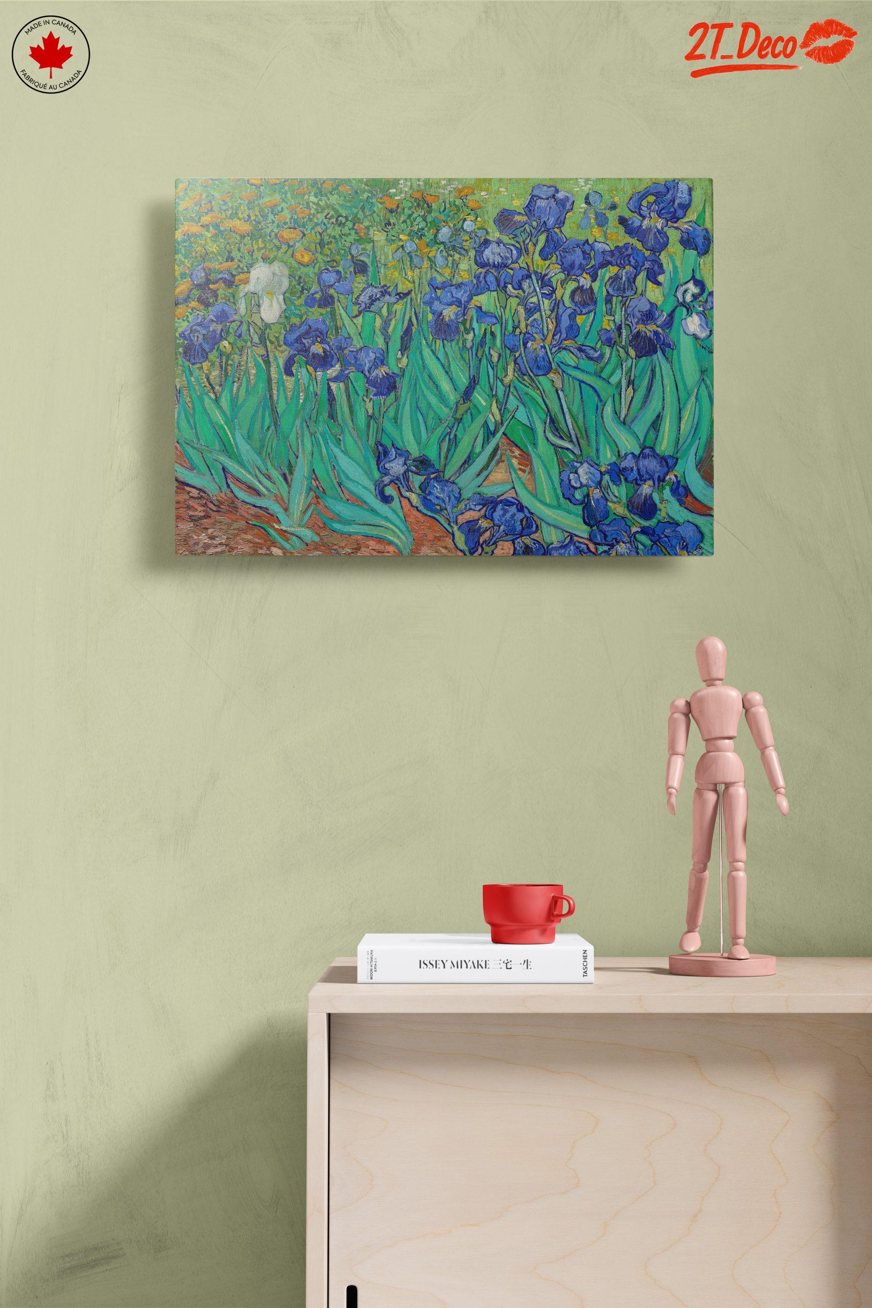 Vibrant Blue Iris Floral Art - Image 14