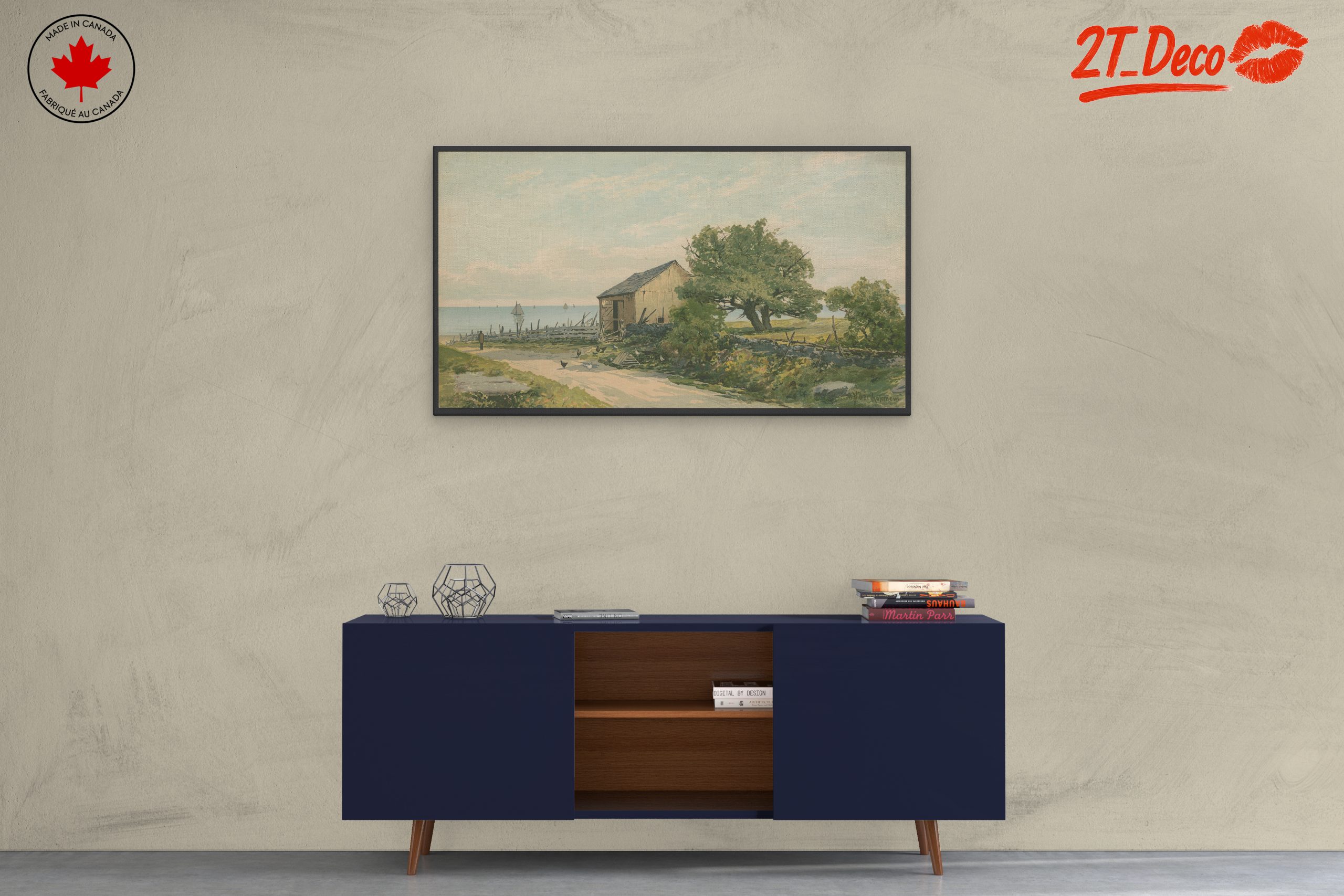 Tranquil Coastal Landscape Artwork - Image 3