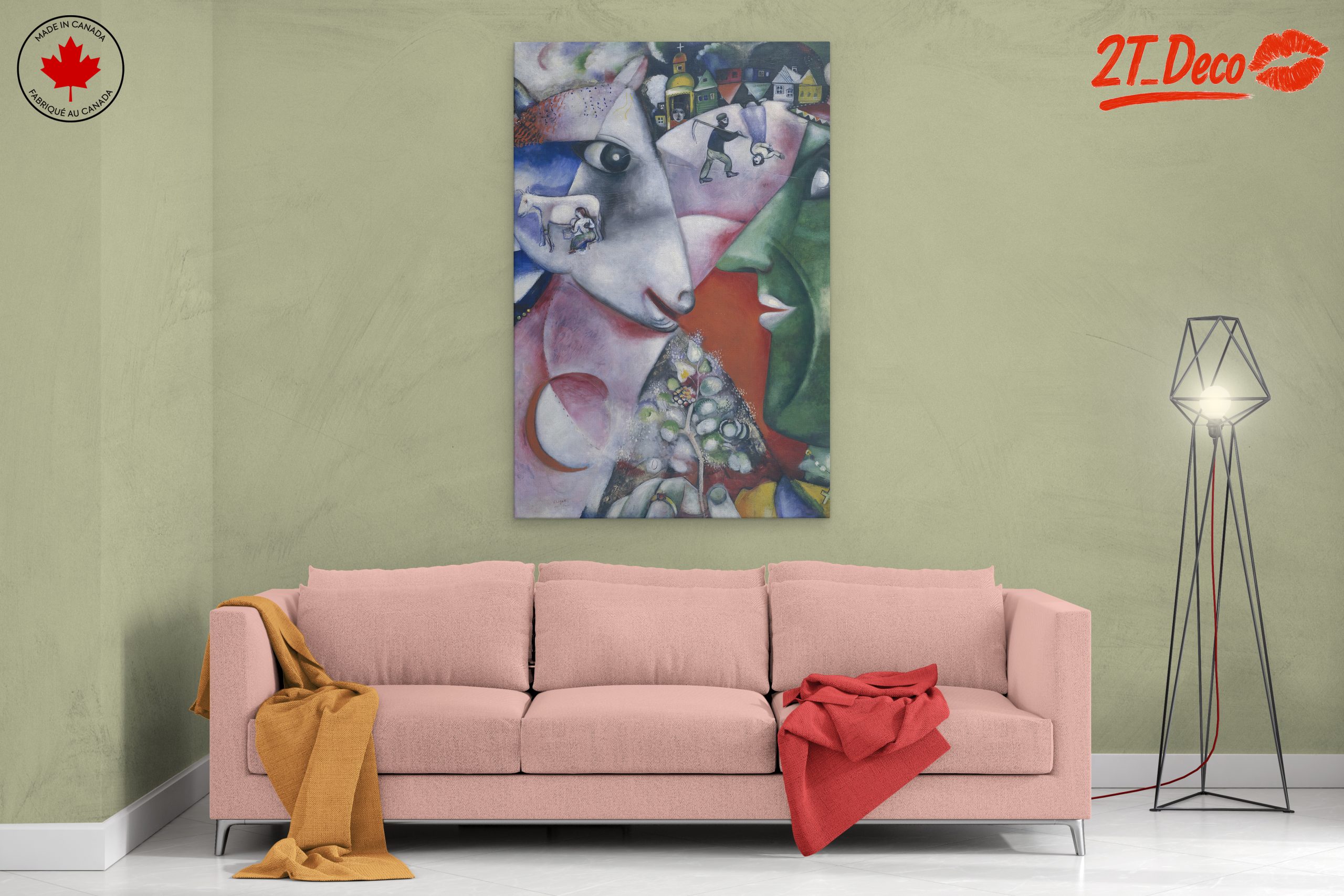 Abstract Cultural Portrait with Vibrant Colors - Image 2