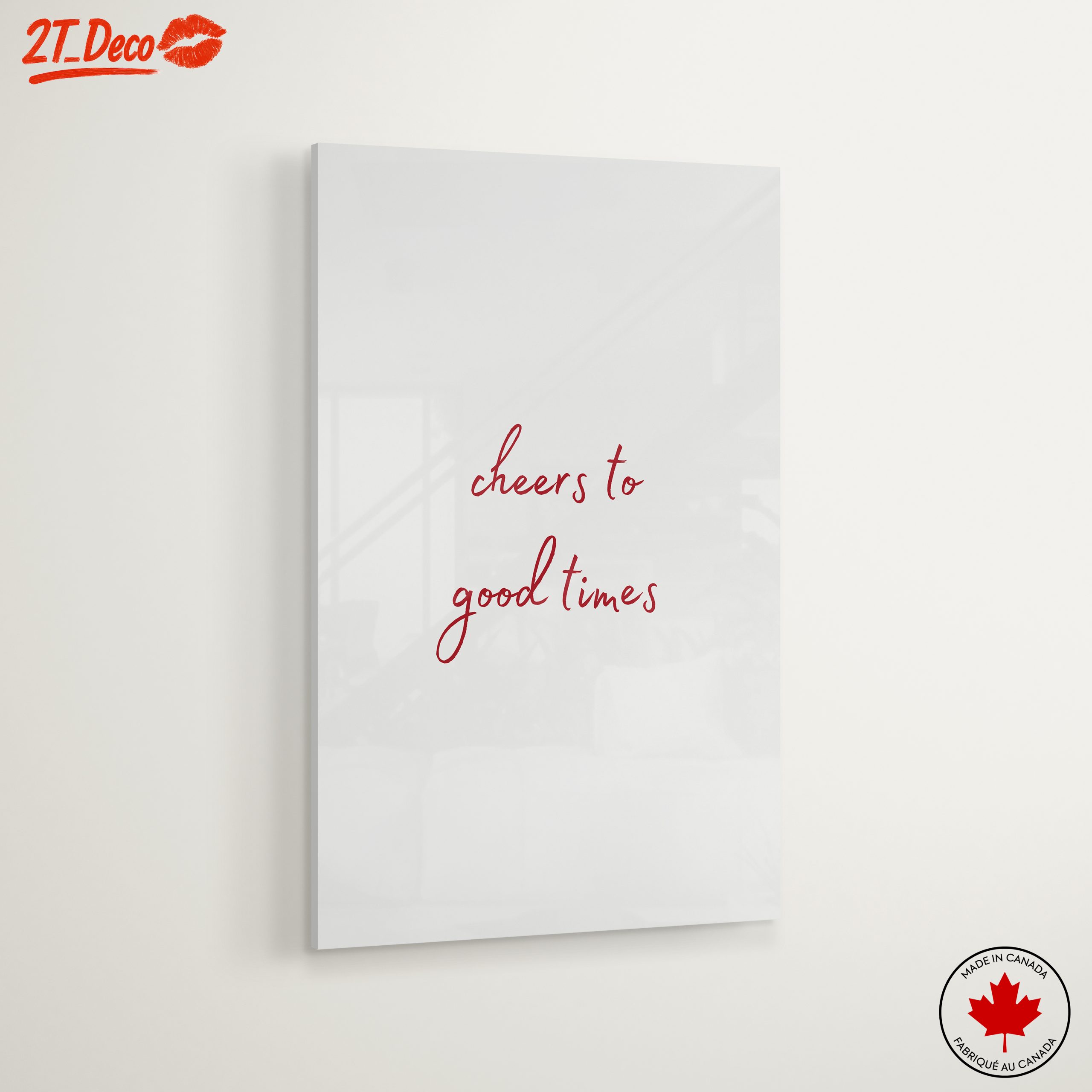 Cheers To Good Times Inspirational Quote Art - Image 6