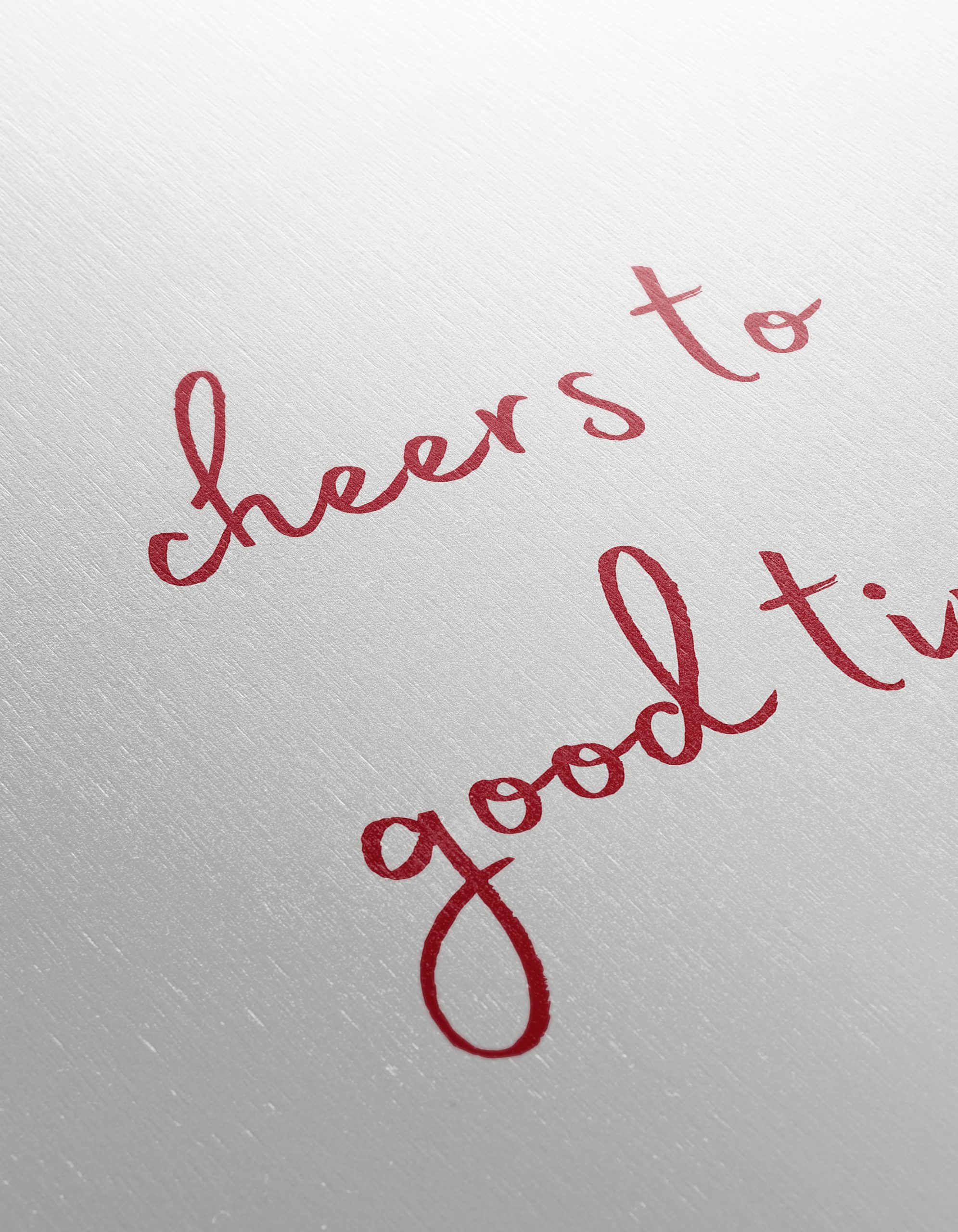 Cheers To Good Times Inspirational Quote Art - Image 12
