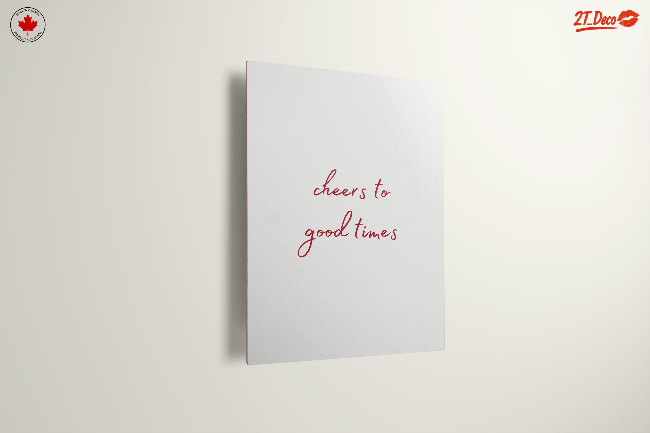 Cheers To Good Times Inspirational Quote Art - Image 13