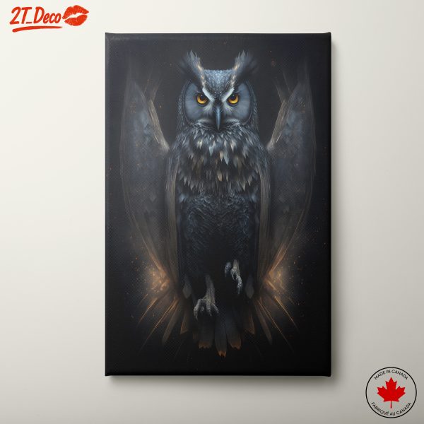 Majestic Owl Art with Dramatic Wings