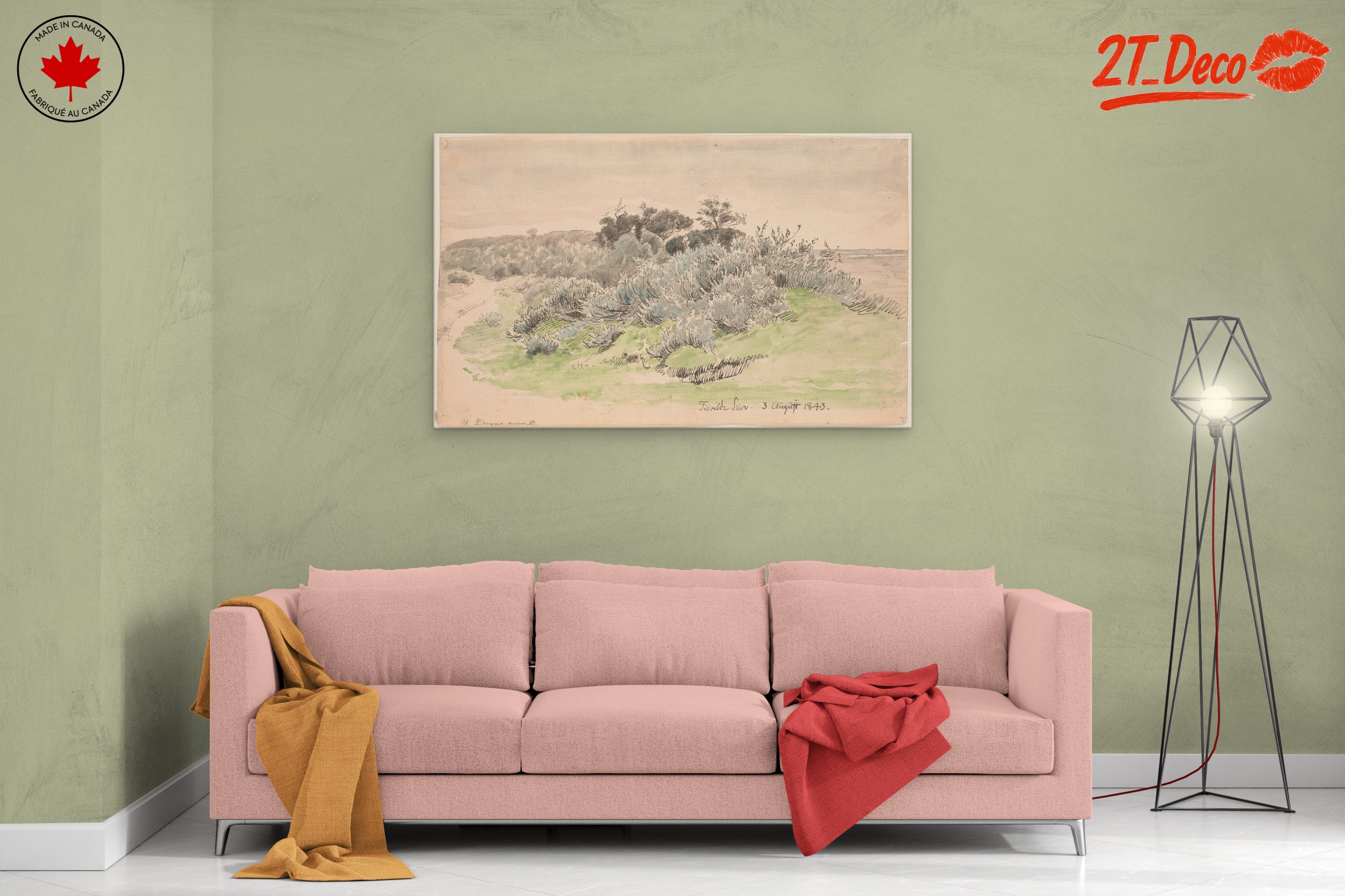 Serene Nature Landscape from 1843 - Image 2