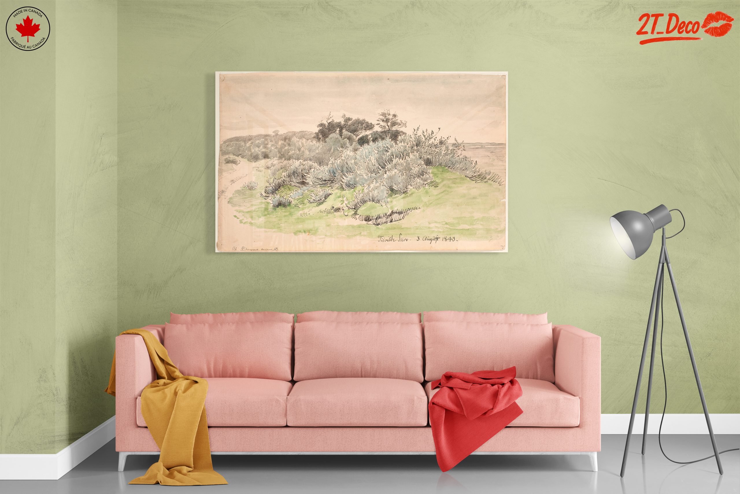 Serene Nature Landscape from 1843 - Image 7