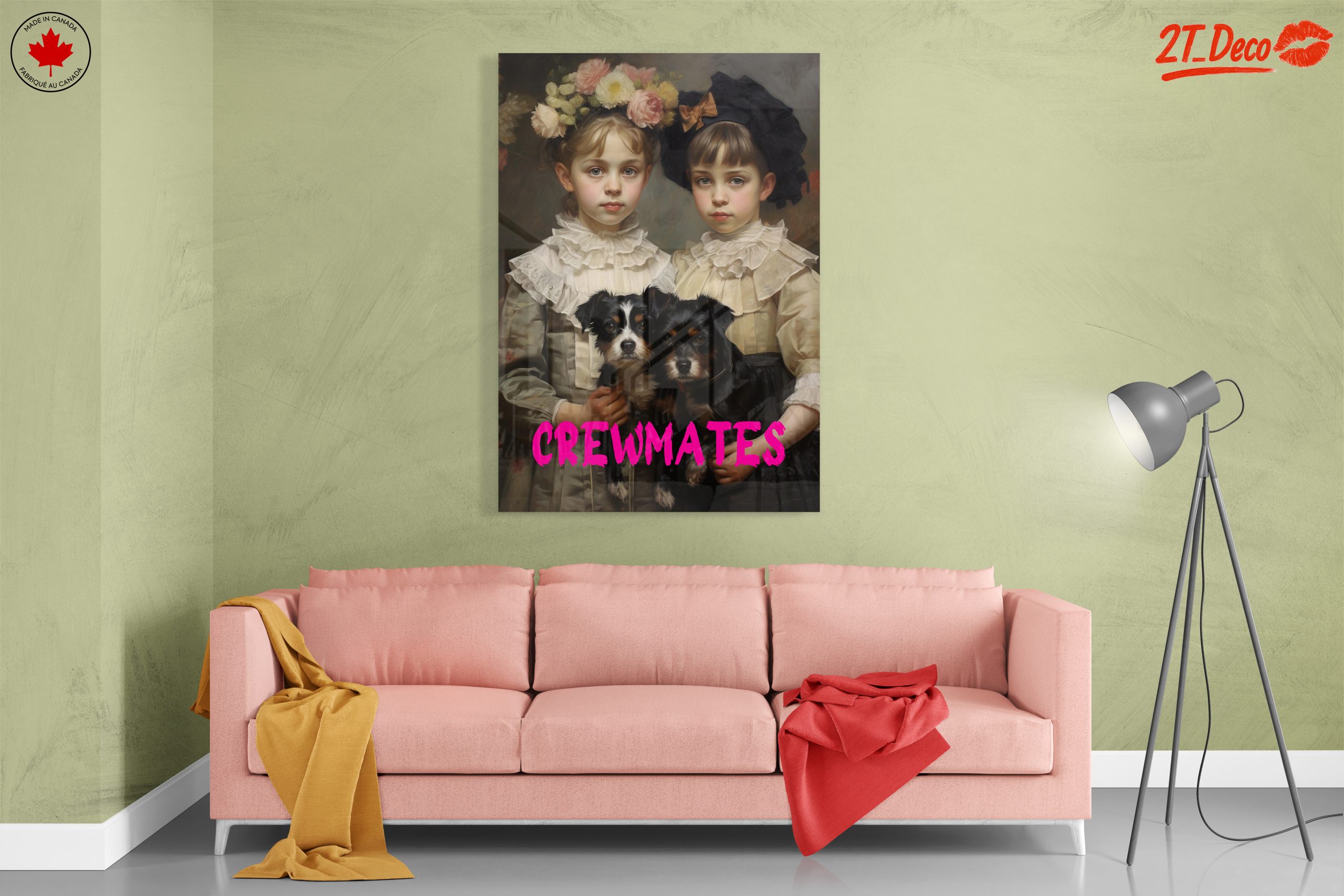 Adorable Children with Dogs in Vintage Style - Image 7