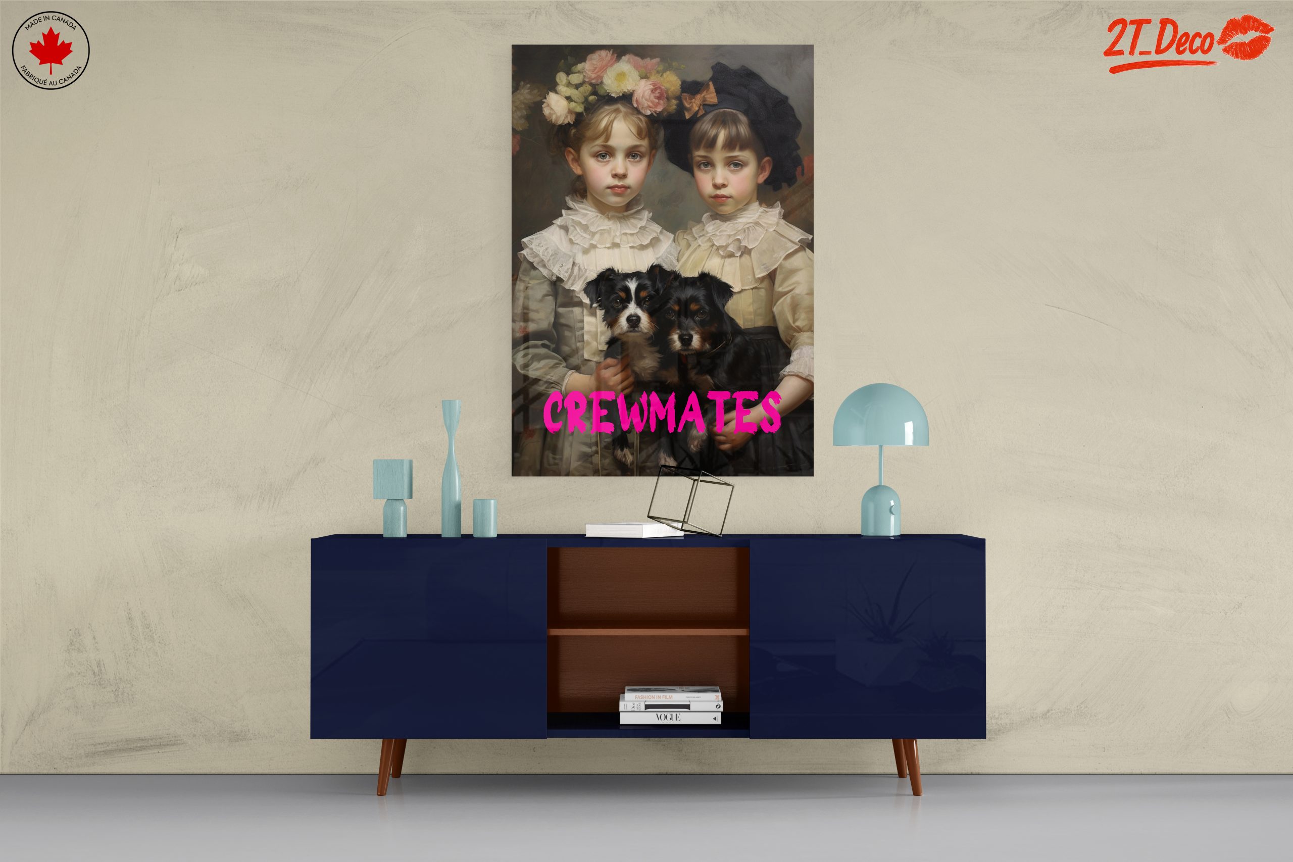 Adorable Children with Dogs in Vintage Style - Image 8