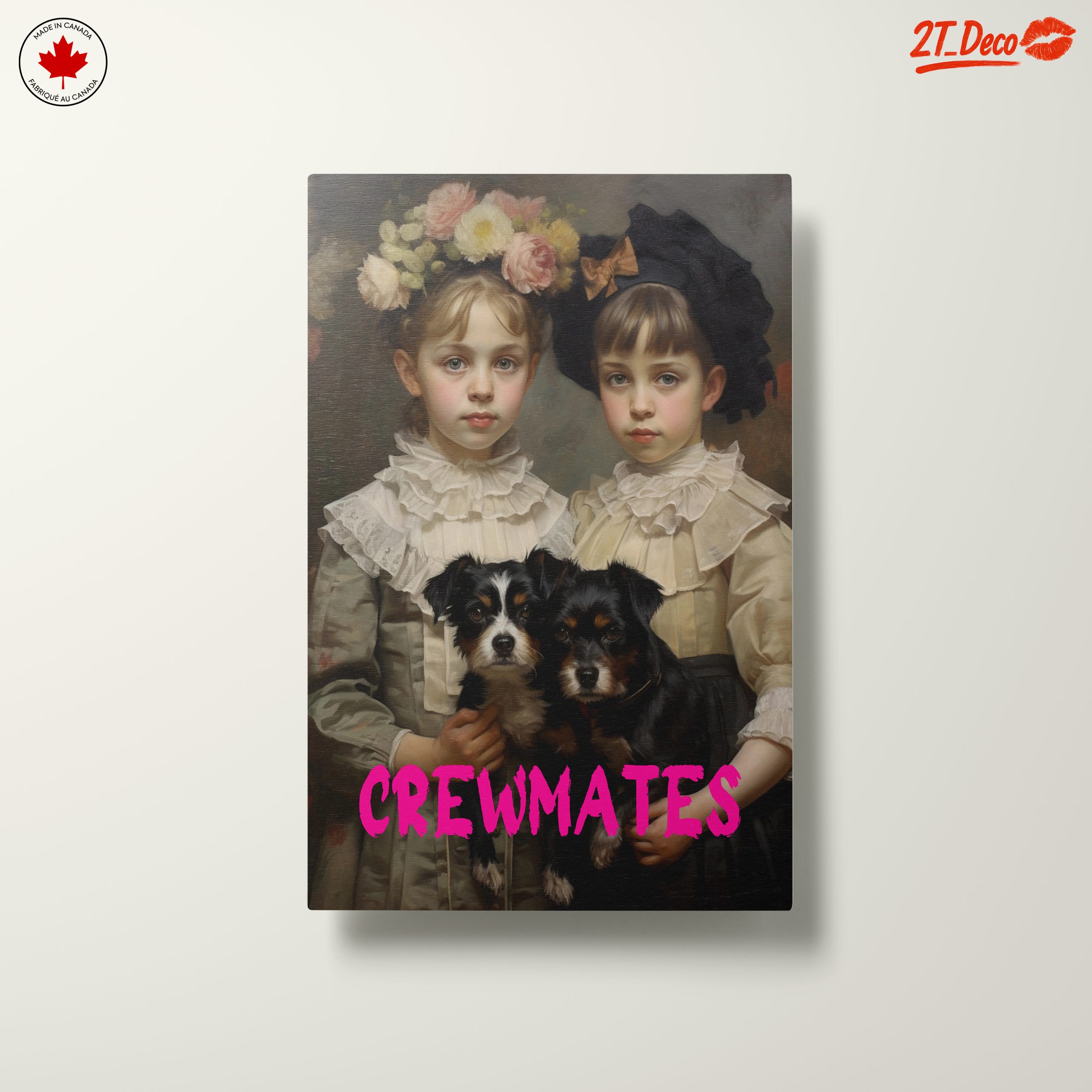 Adorable Children with Dogs in Vintage Style - Image 10