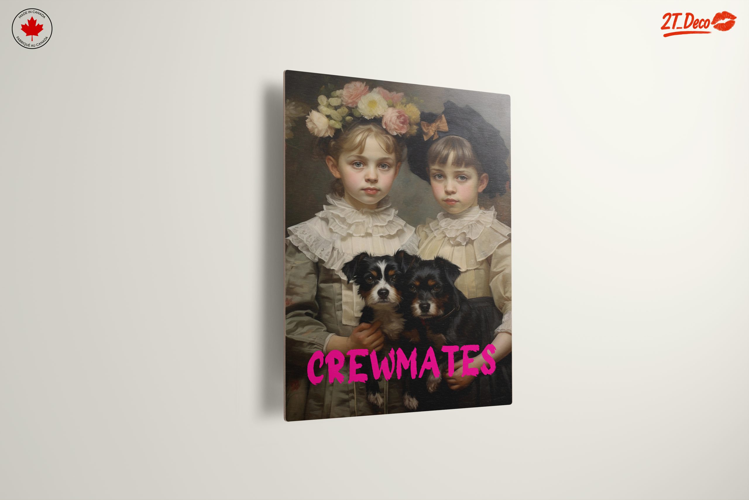 Adorable Children with Dogs in Vintage Style - Image 13