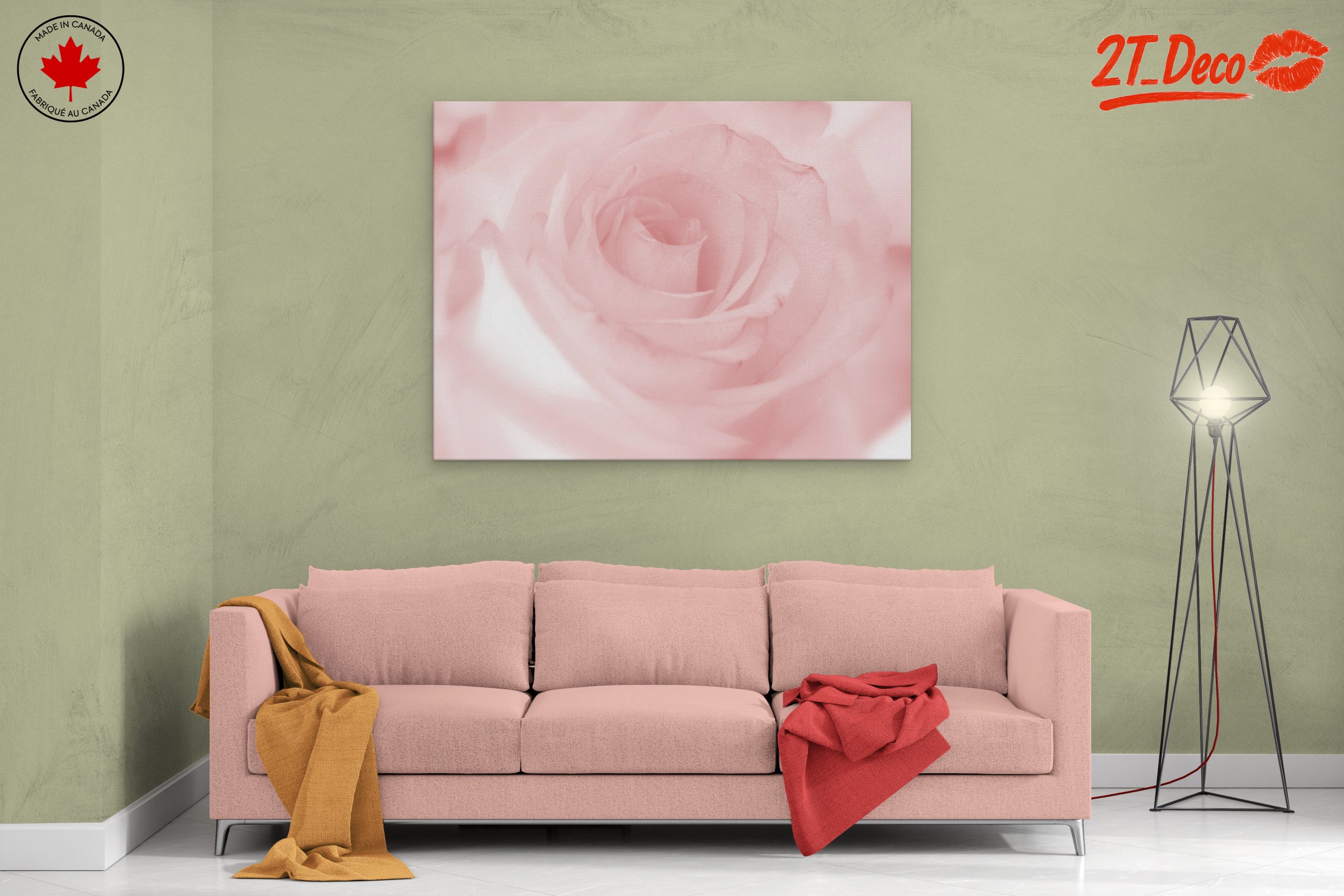 Delicate Pink Rose Floral Arrangement - Image 2