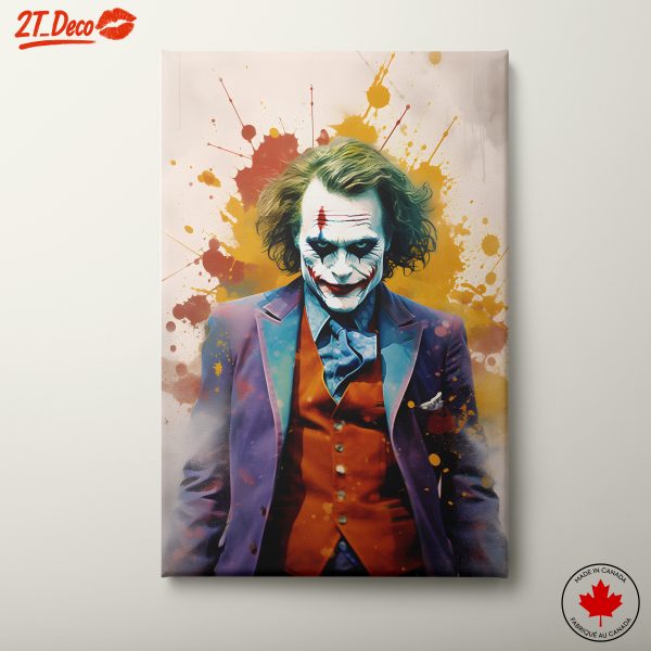 Joker Character Artwork with Vibrant Colors