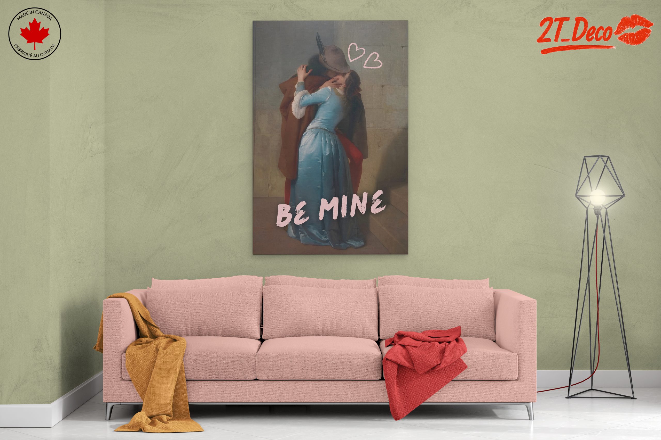 Romantic Contemporary Portrait of Lovers - Image 2