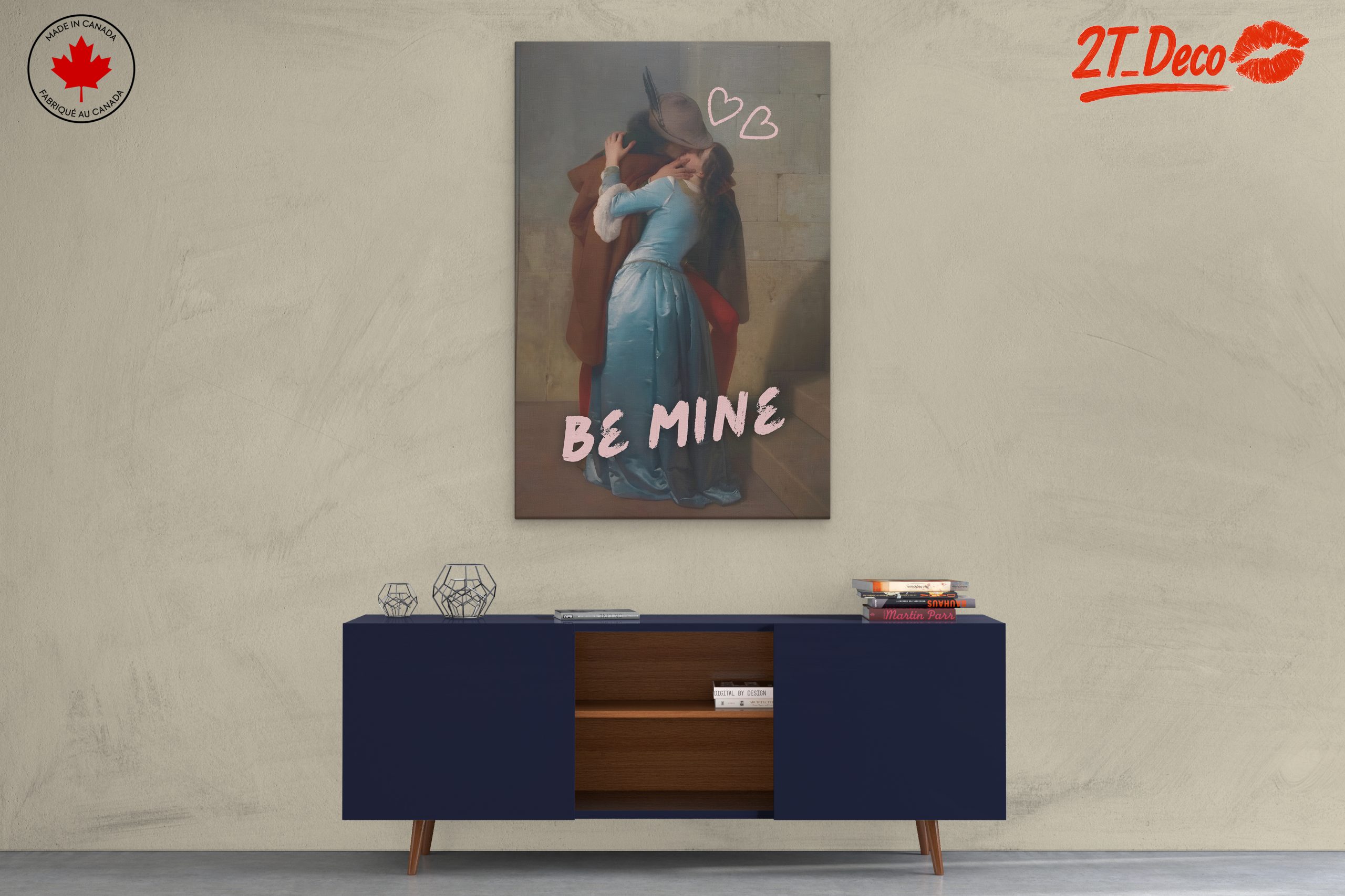 Romantic Contemporary Portrait of Lovers - Image 3