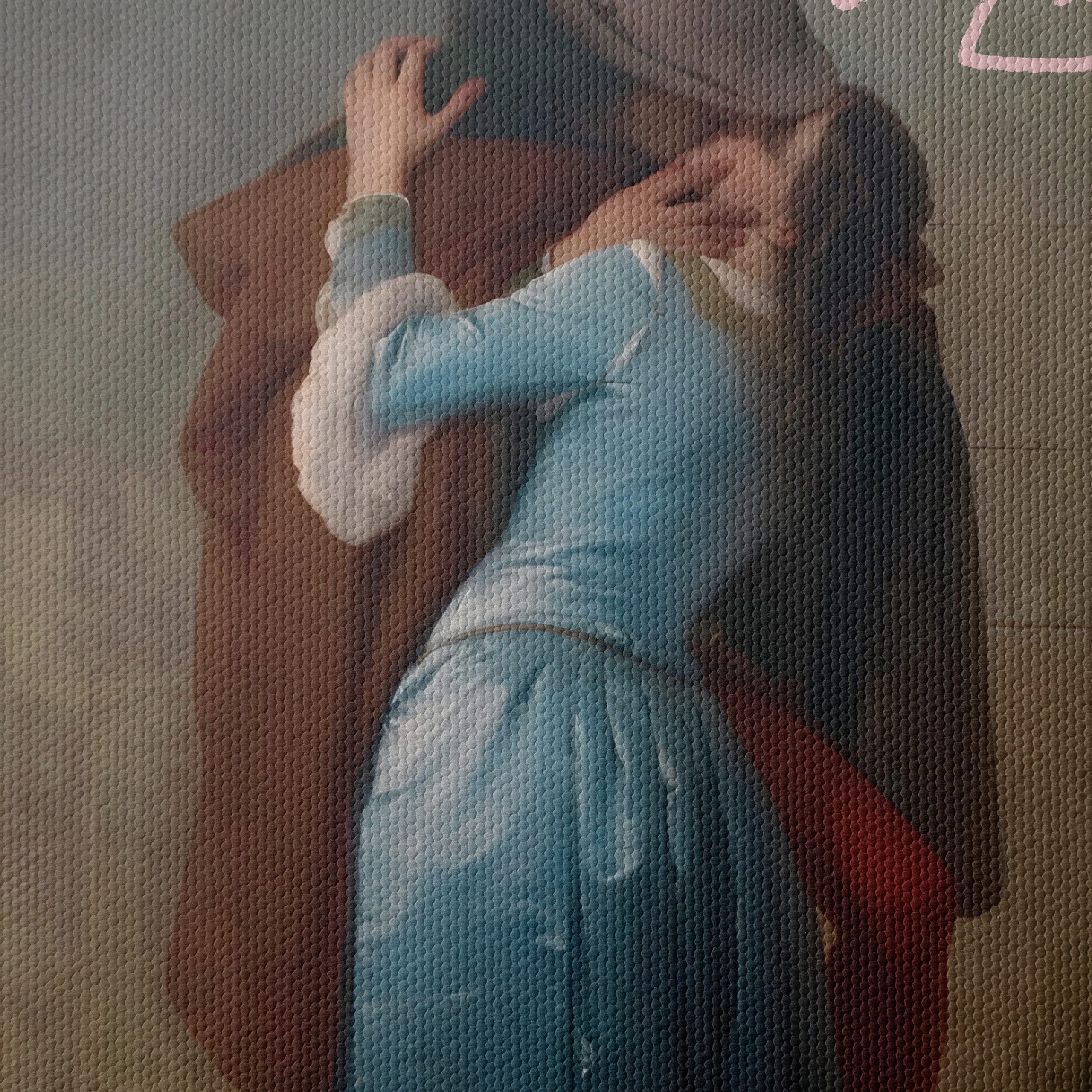 Romantic Contemporary Portrait of Lovers - Image 4