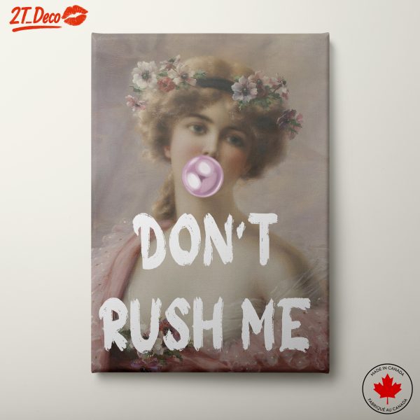 Contemporary Portrait with Bubble Gum and Floral Accents