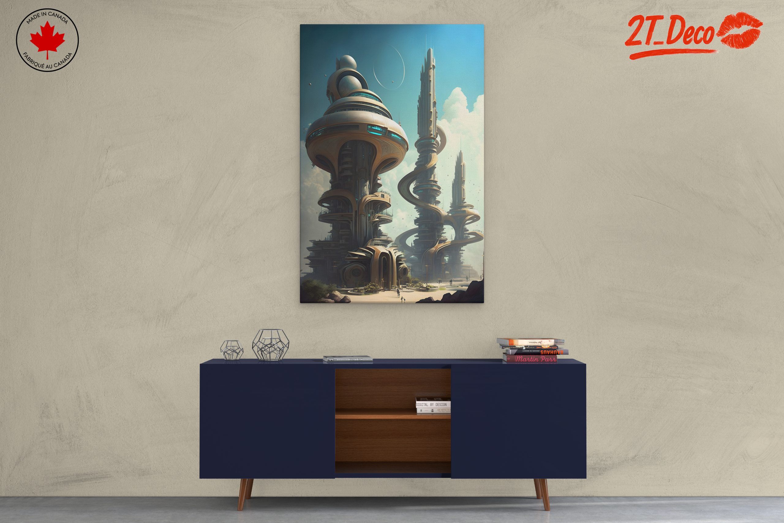 Futuristic Cityscape with Iconic Architecture - Image 3