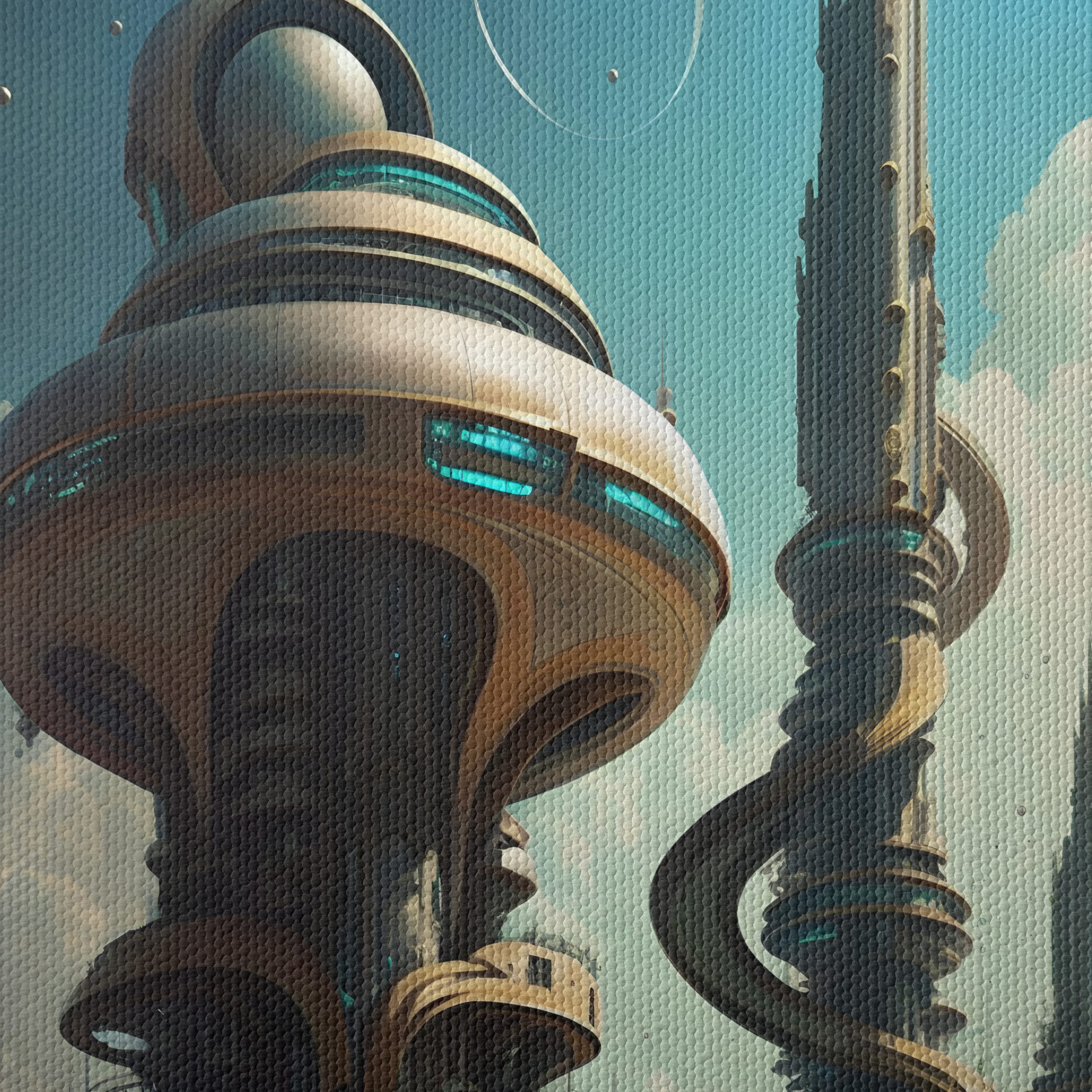 Futuristic Cityscape with Iconic Architecture - Image 4