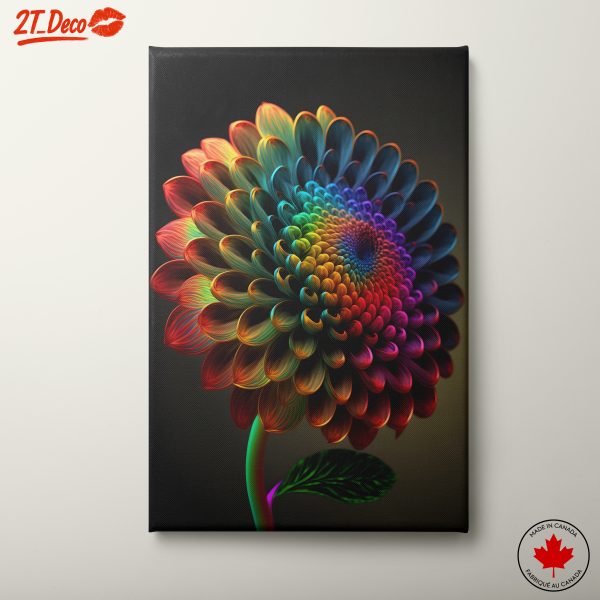 Vibrant Abstract Flower Artwork