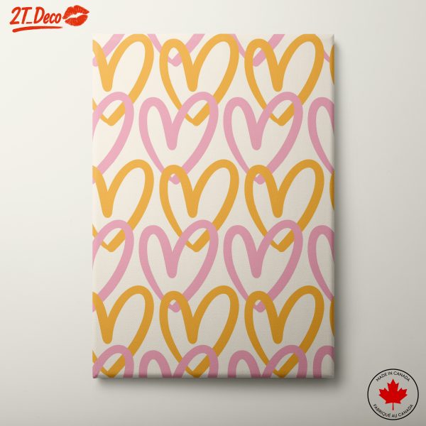 Colorful Heart Pattern Art