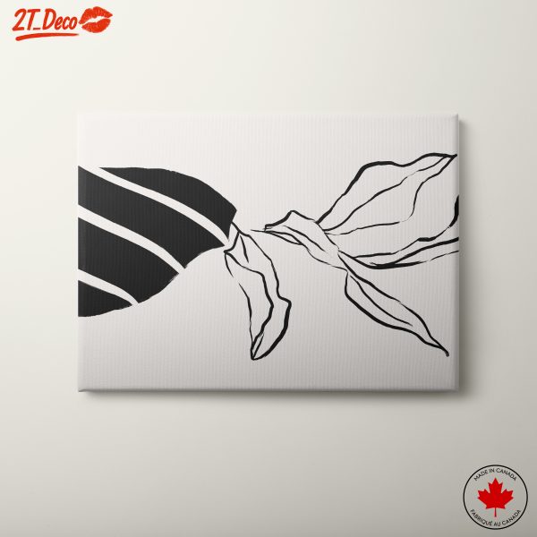 Contemporary Botanical Art with Bold Lines