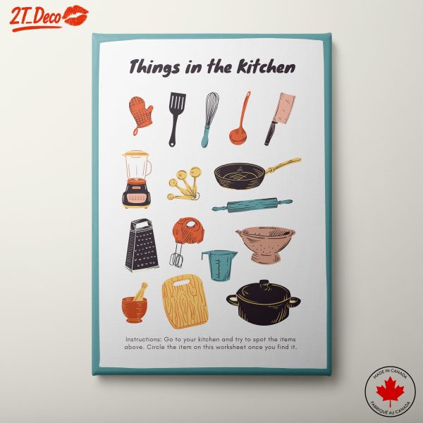 Whimsical Kitchen Utensils Art