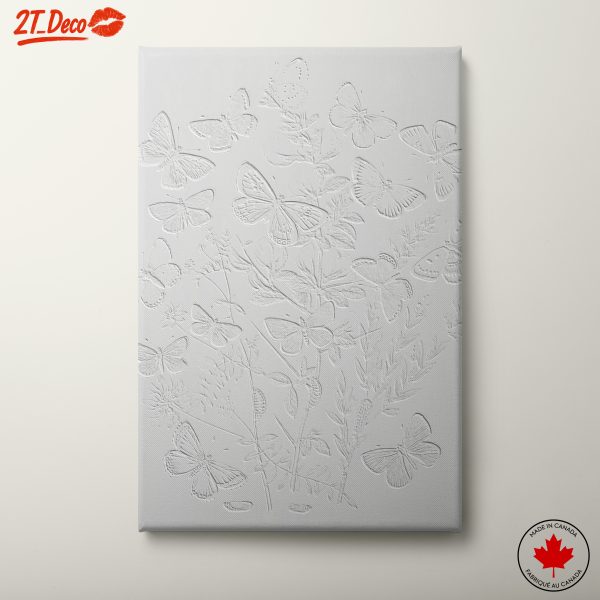 Delicate Butterflies on Floral Design