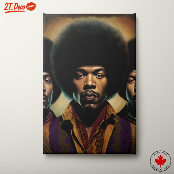 Modern Cultural Portrait of Afro Style Figures