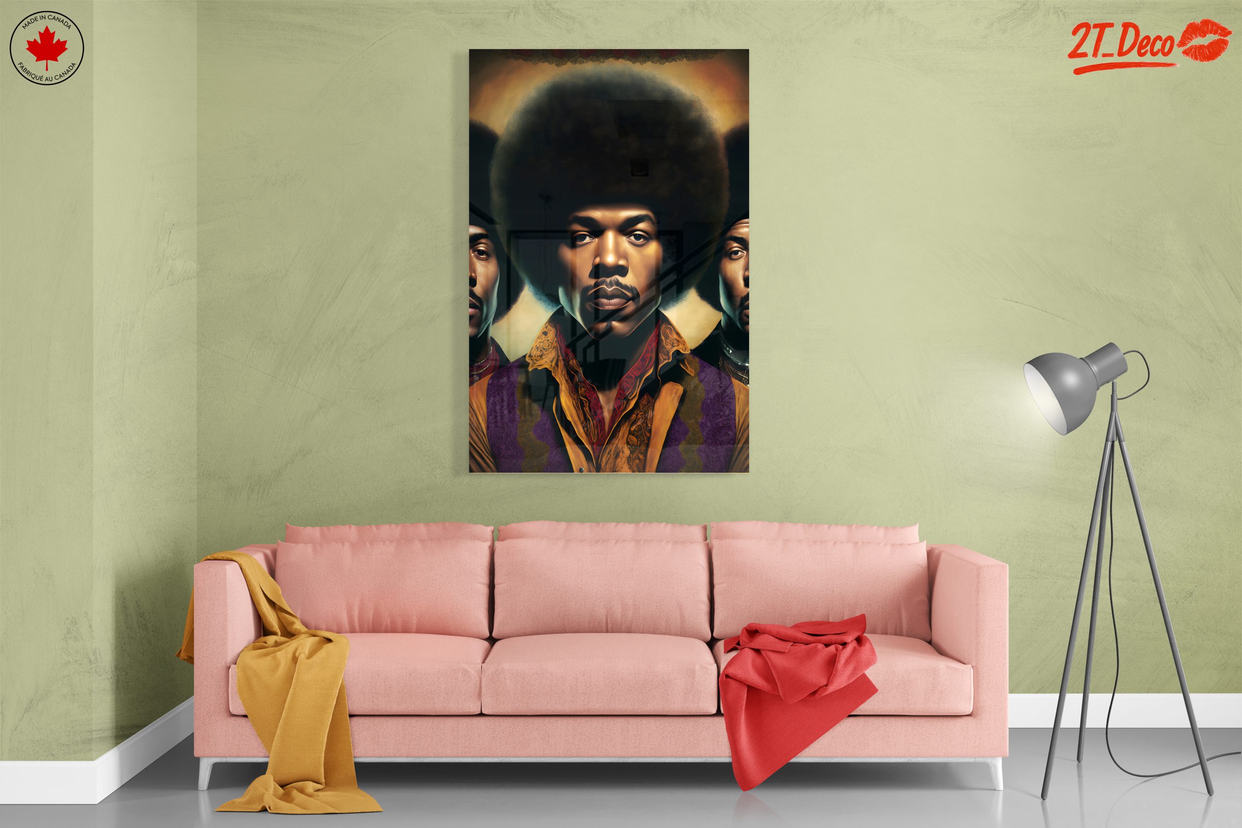 Modern Cultural Portrait of Afro Style Figures - Image 7