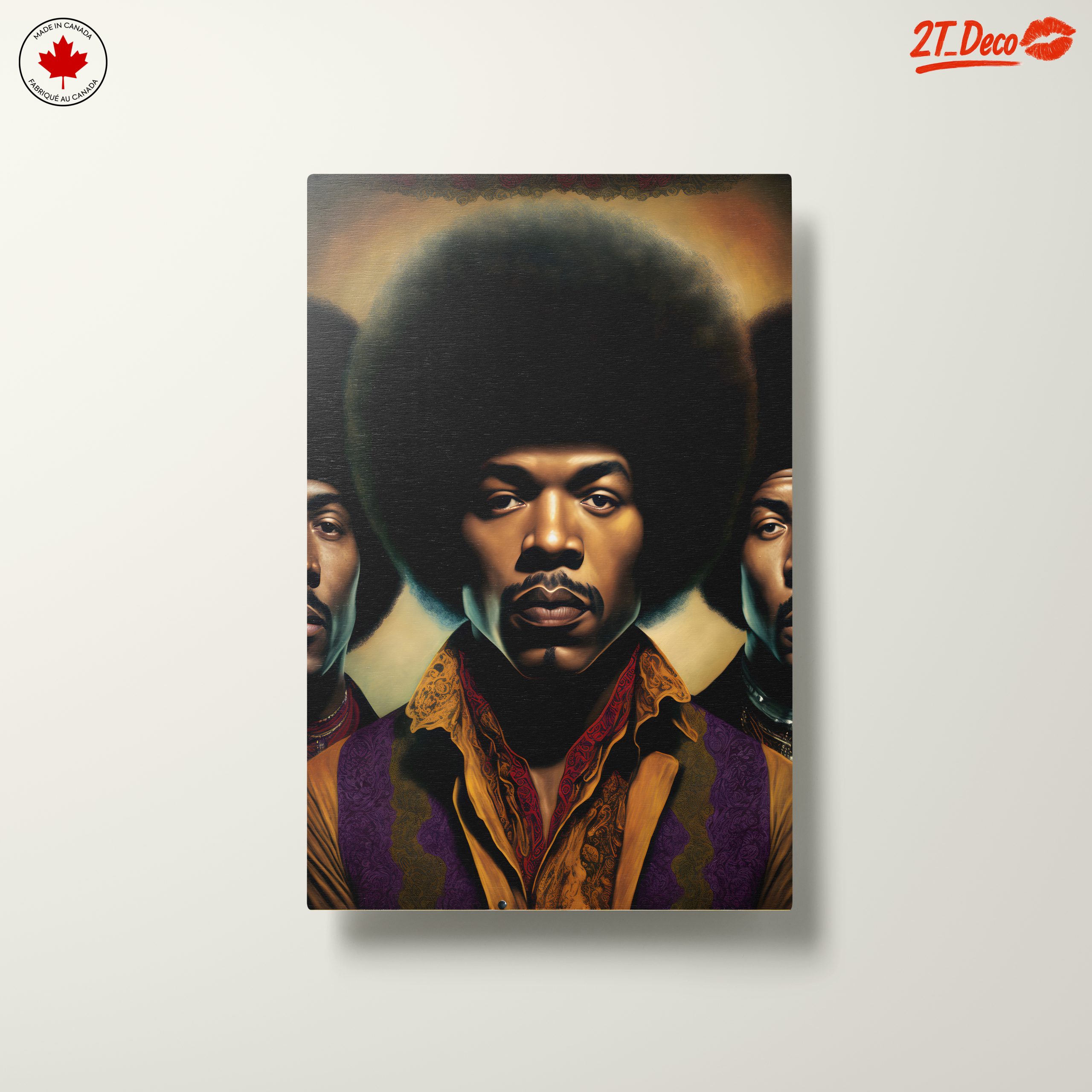 Modern Cultural Portrait of Afro Style Figures - Image 10