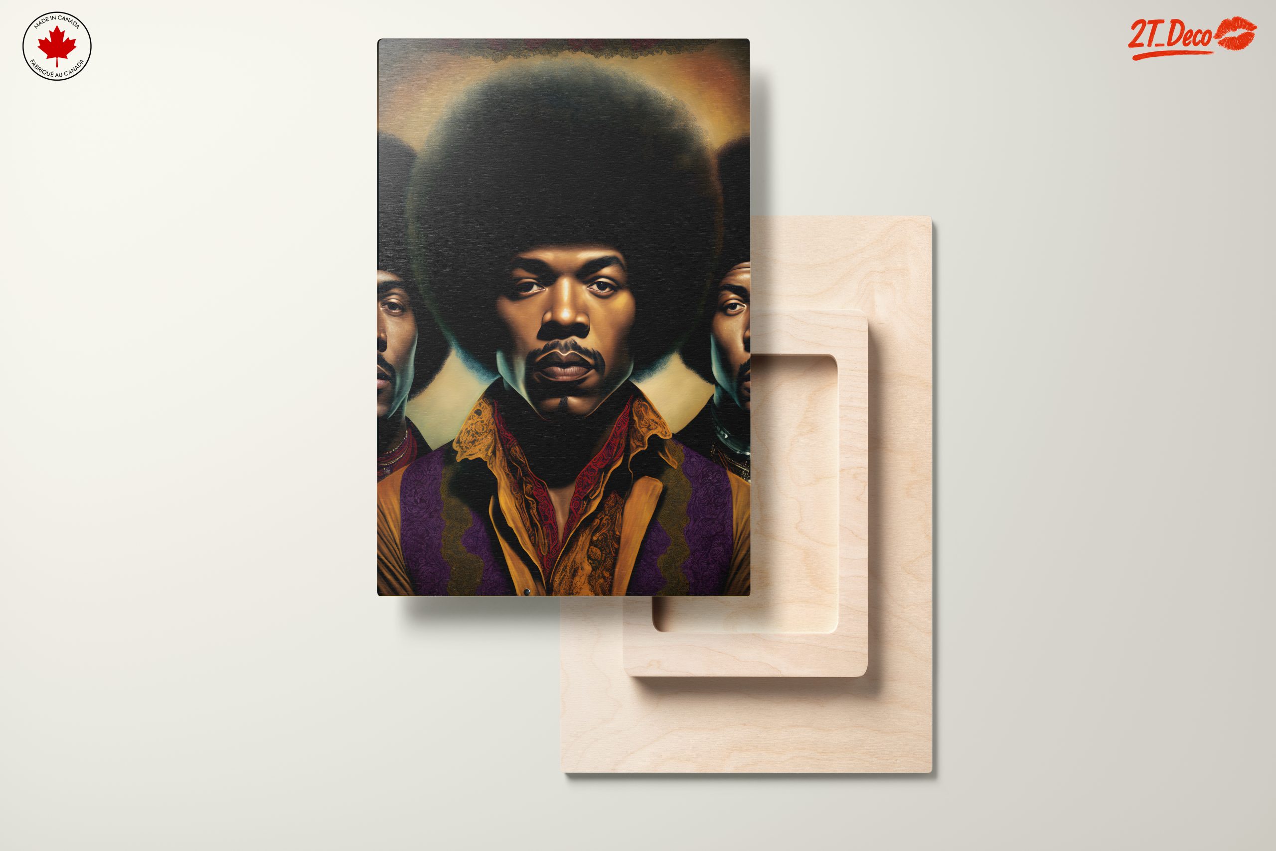 Modern Cultural Portrait of Afro Style Figures - Image 11