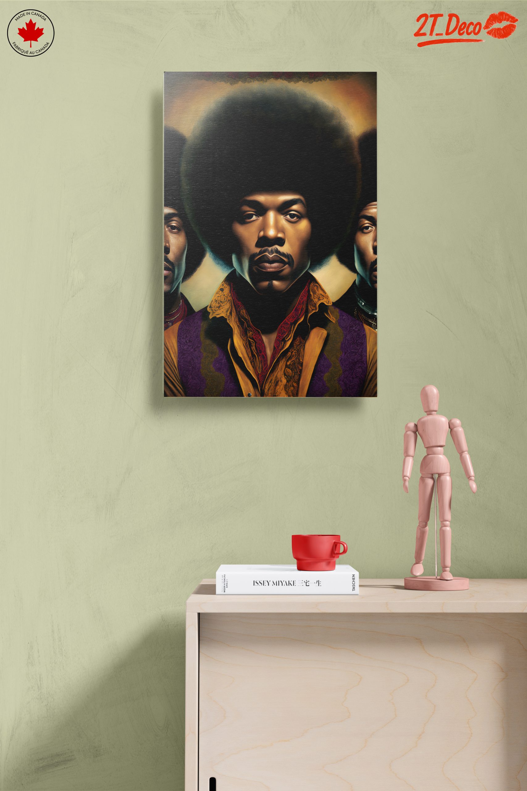 Modern Cultural Portrait of Afro Style Figures - Image 14