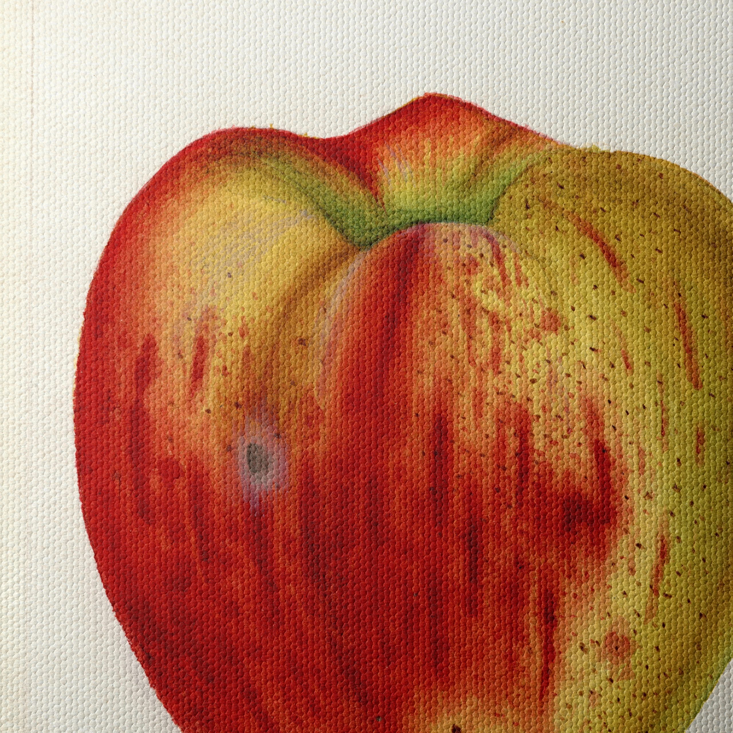 Stylized Apple Artwork in Abstract Style - Image 4