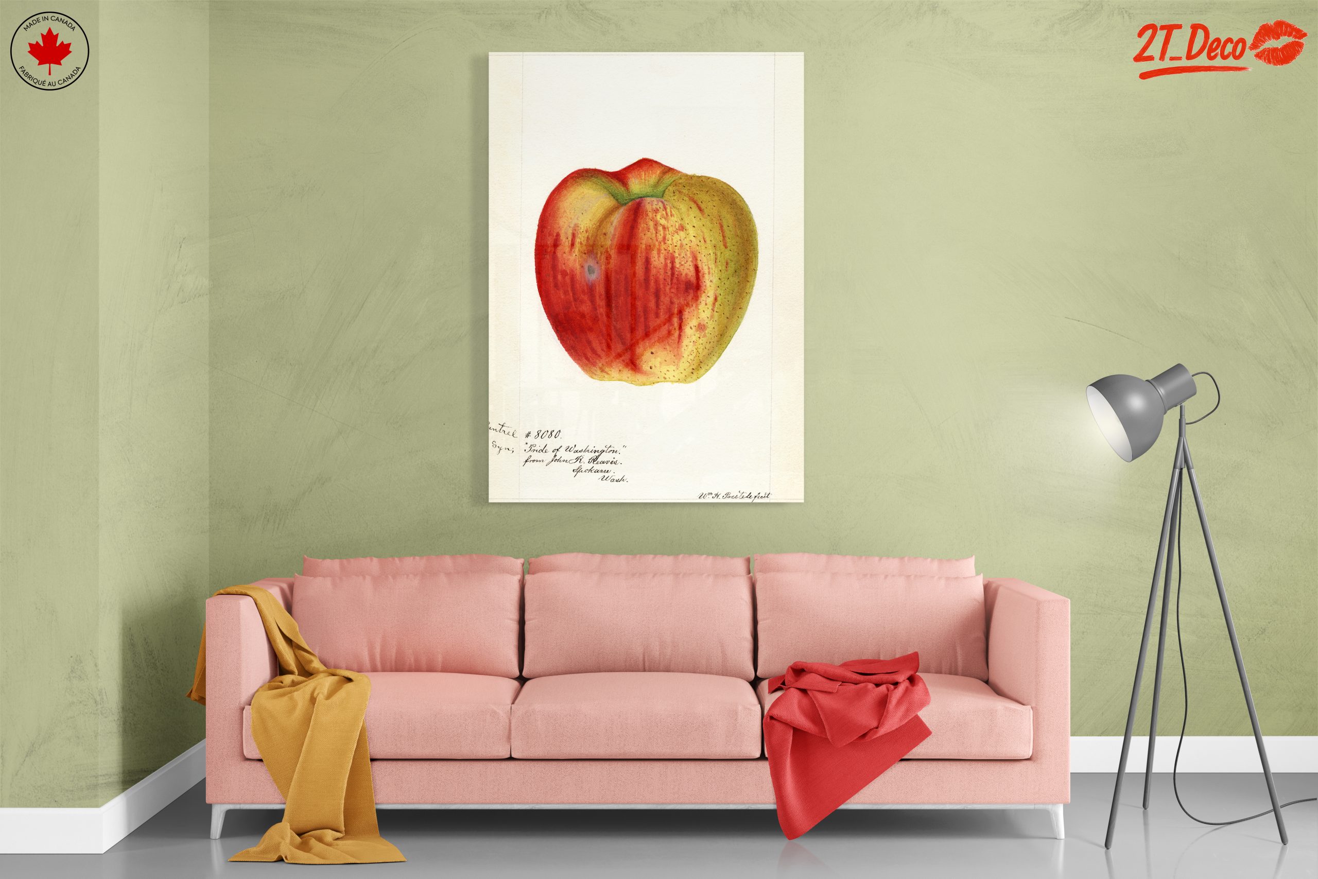 Stylized Apple Artwork in Abstract Style - Image 7